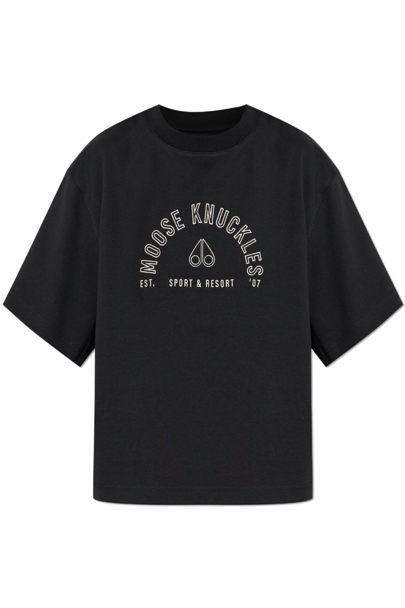 Moose Knuckles T-shirt `True North`, Kobiety, Czarny
