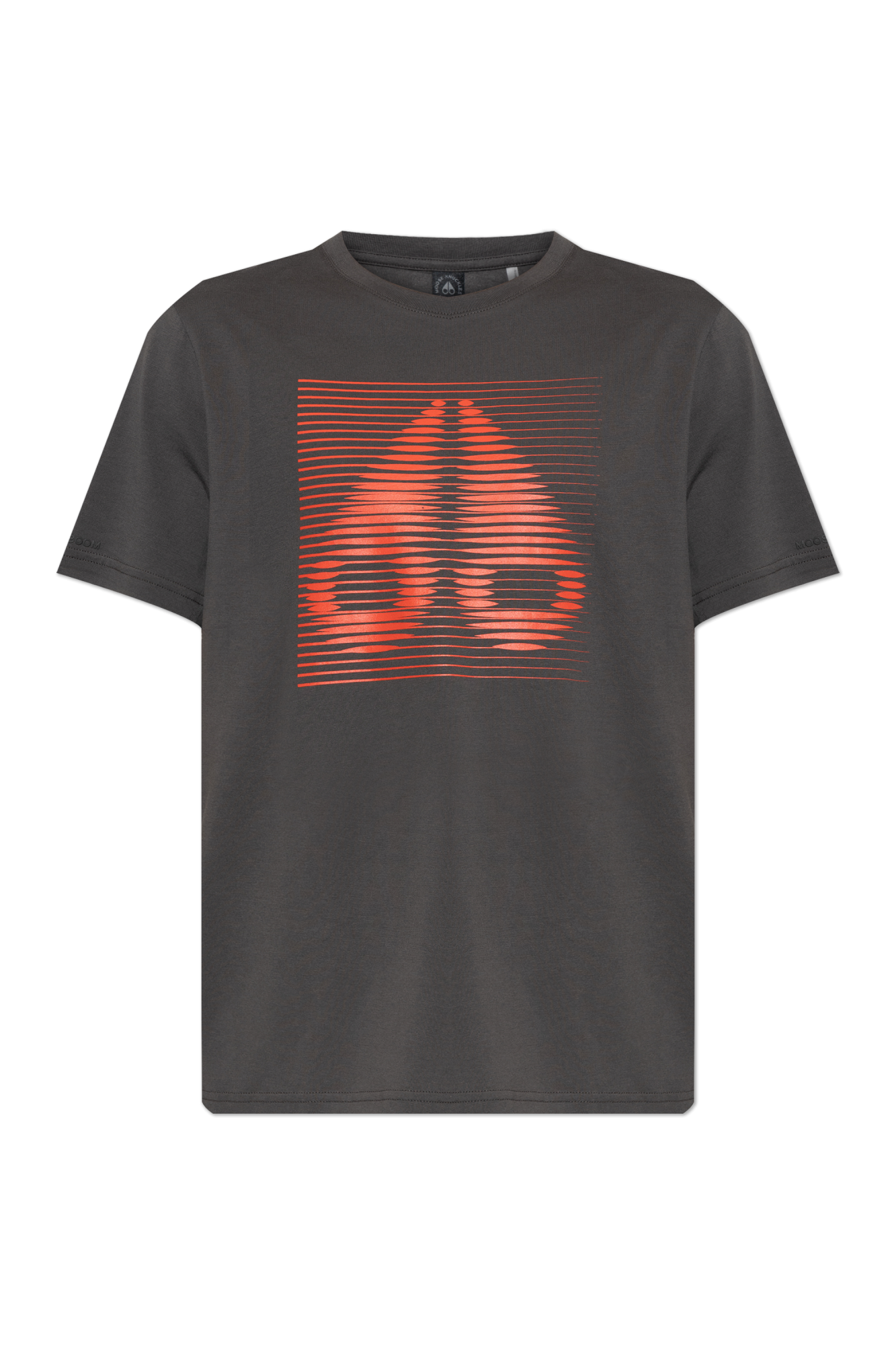 Moose Knuckles T-shirt Z Nadrukiem, Mężczyźni, Szary