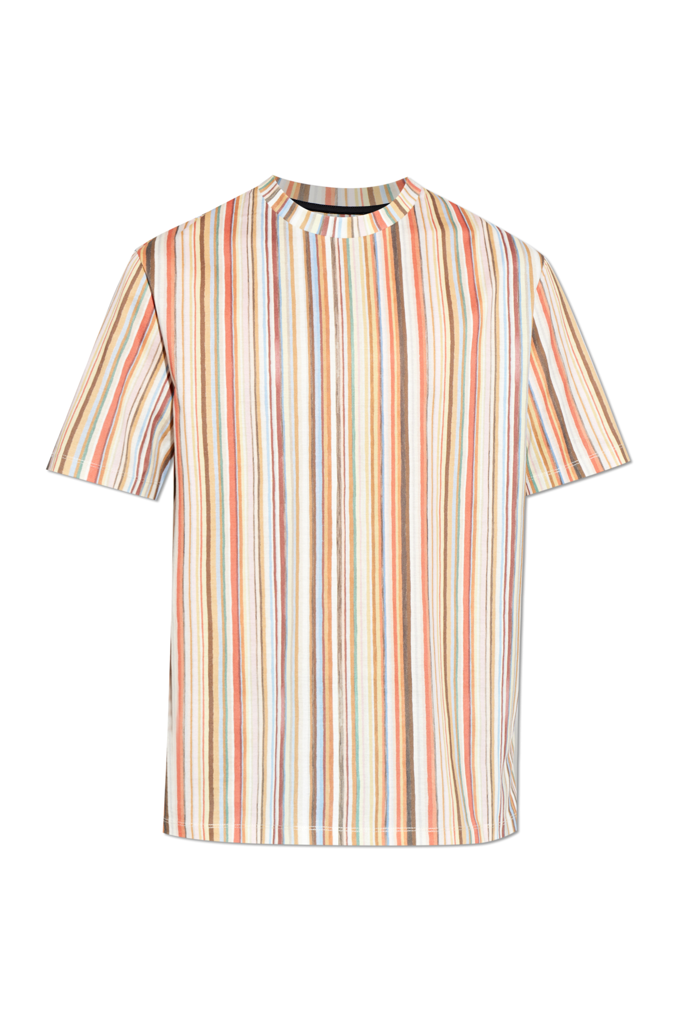 Paul Smith T-shirt Ze Wzorem W Pasy, Mężczyźni, Multikolor