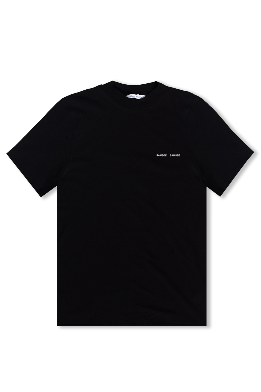 Samsøe Samsøe T-shirt Z Bawełny GOTS, Mężczyźni, Czarny
