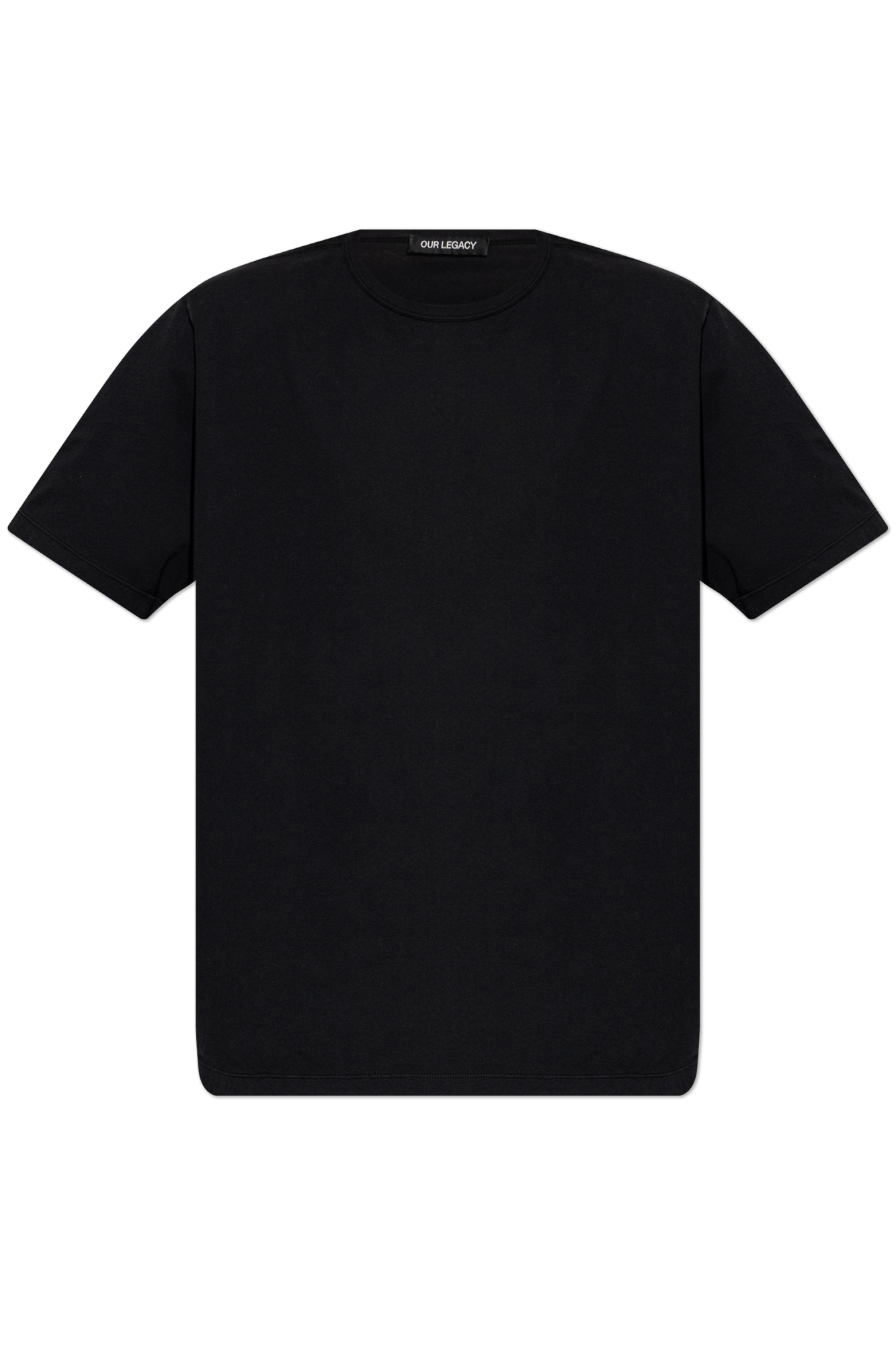 Our Legacy T-shirt Z Okrągłym Dekoltem, Mężczyźni, Czarny