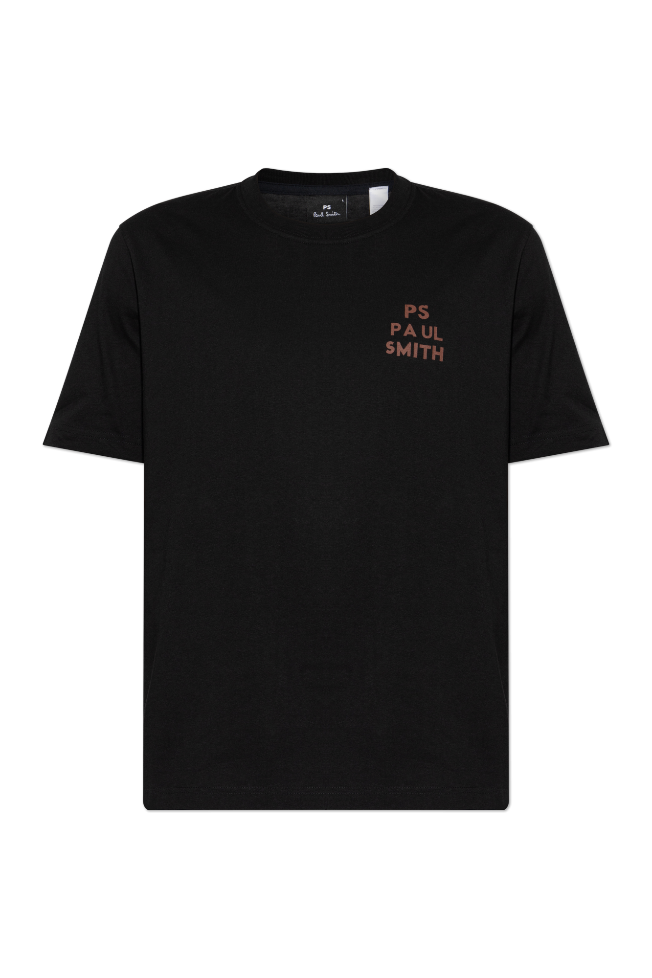 PS Paul Smith T-shirt Z Nadrukiem, Mężczyźni, Czarny