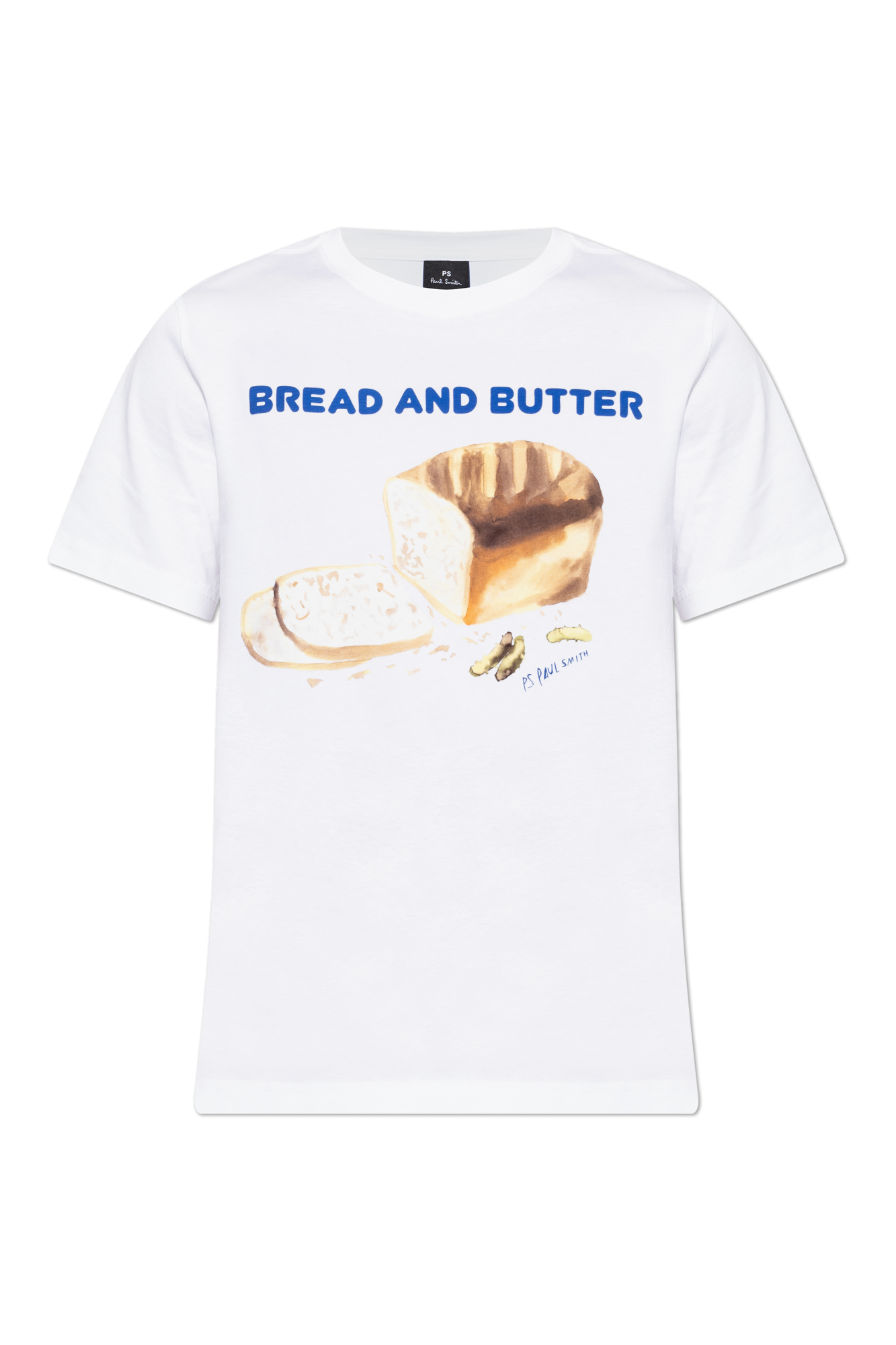 PS Paul Smith T-shirt Z Kolorowym Nadrukiem, Mężczyźni, Biały