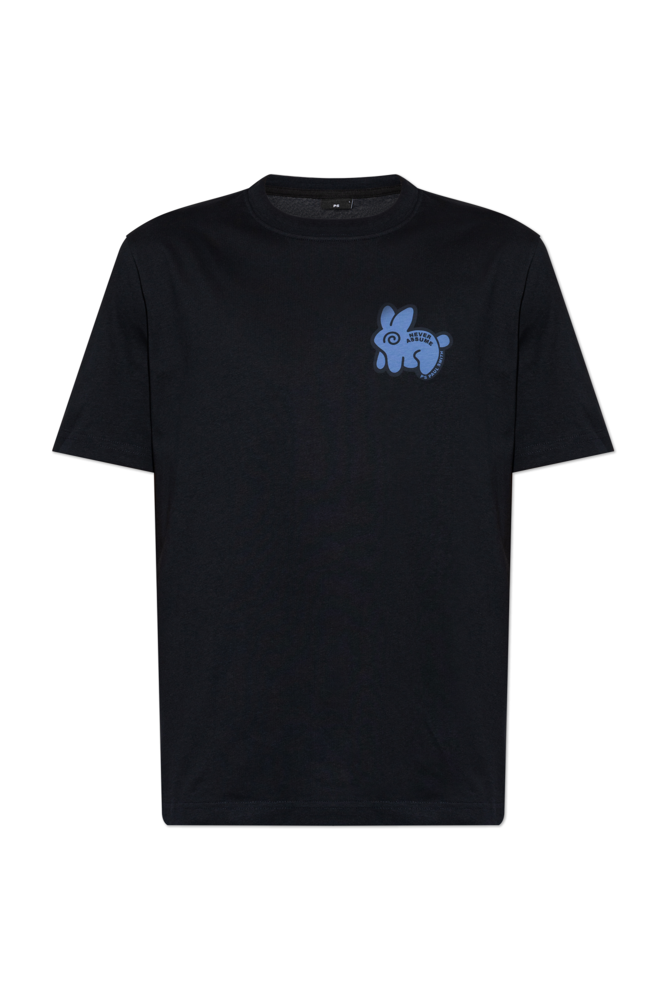 PS Paul Smith T-shirt Z Nadrukiem, Mężczyźni, Granatowy