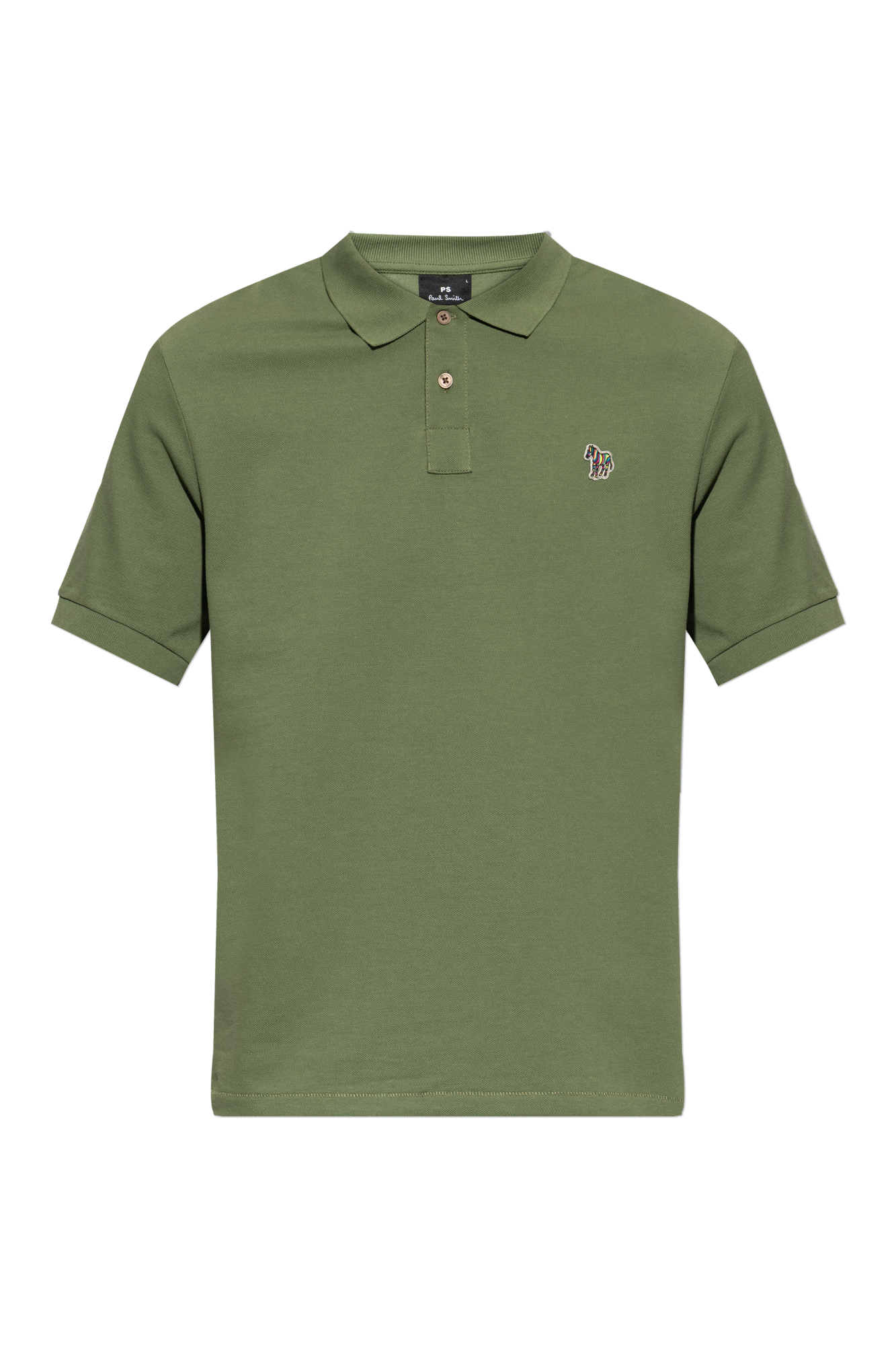 PS Paul Smith Polo Z Naszywką, Mężczyźni, Zielony
