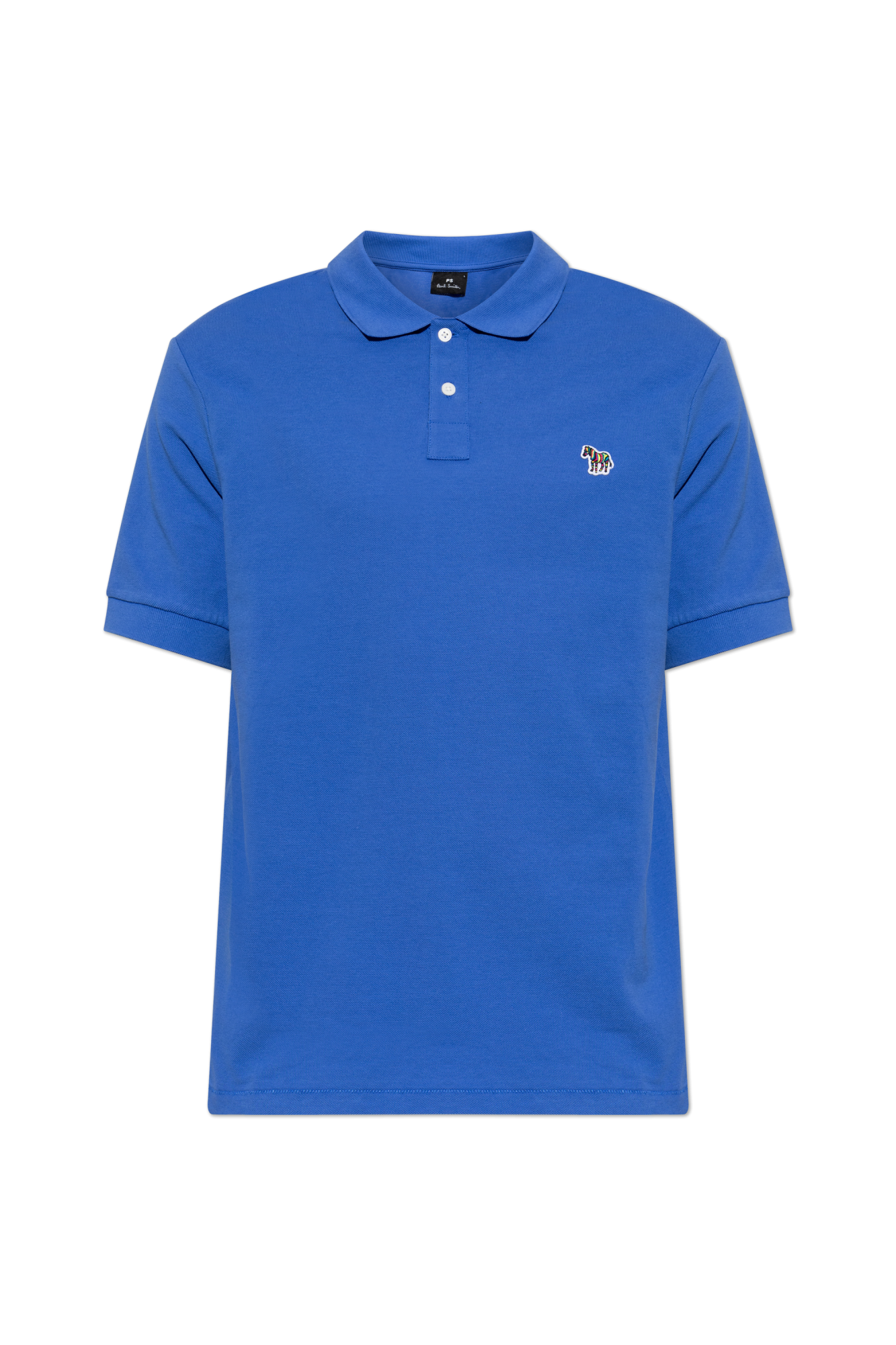 PS Paul Smith Polo Z  Naszywką, Mężczyźni, Niebieski