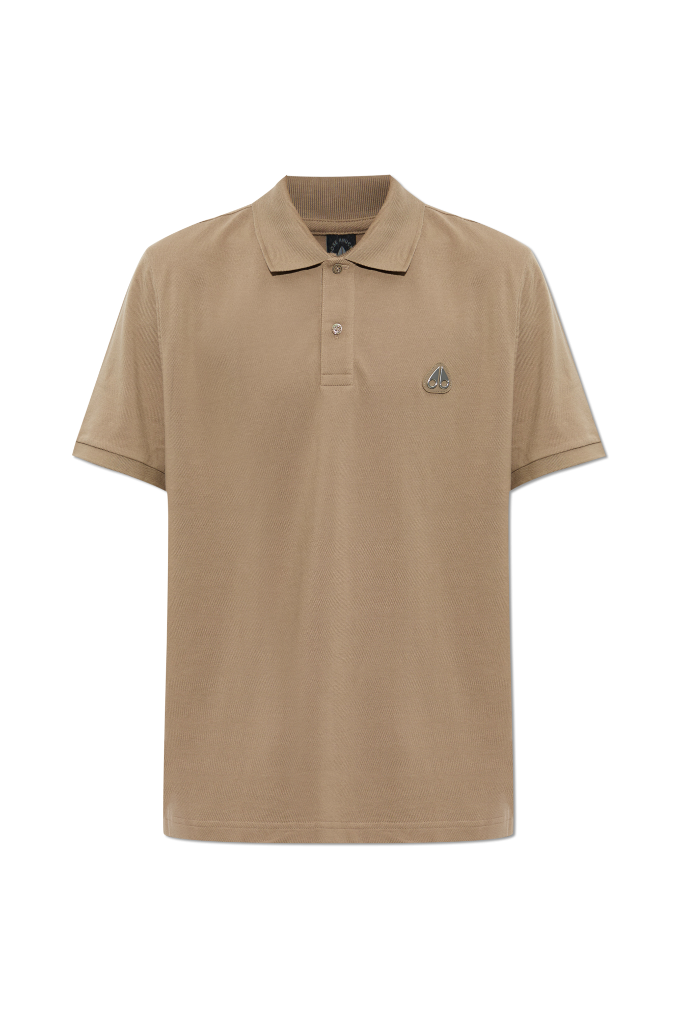 Moose Knuckles Polo Z Aplikacją Logo, Mężczyźni, Brązowy