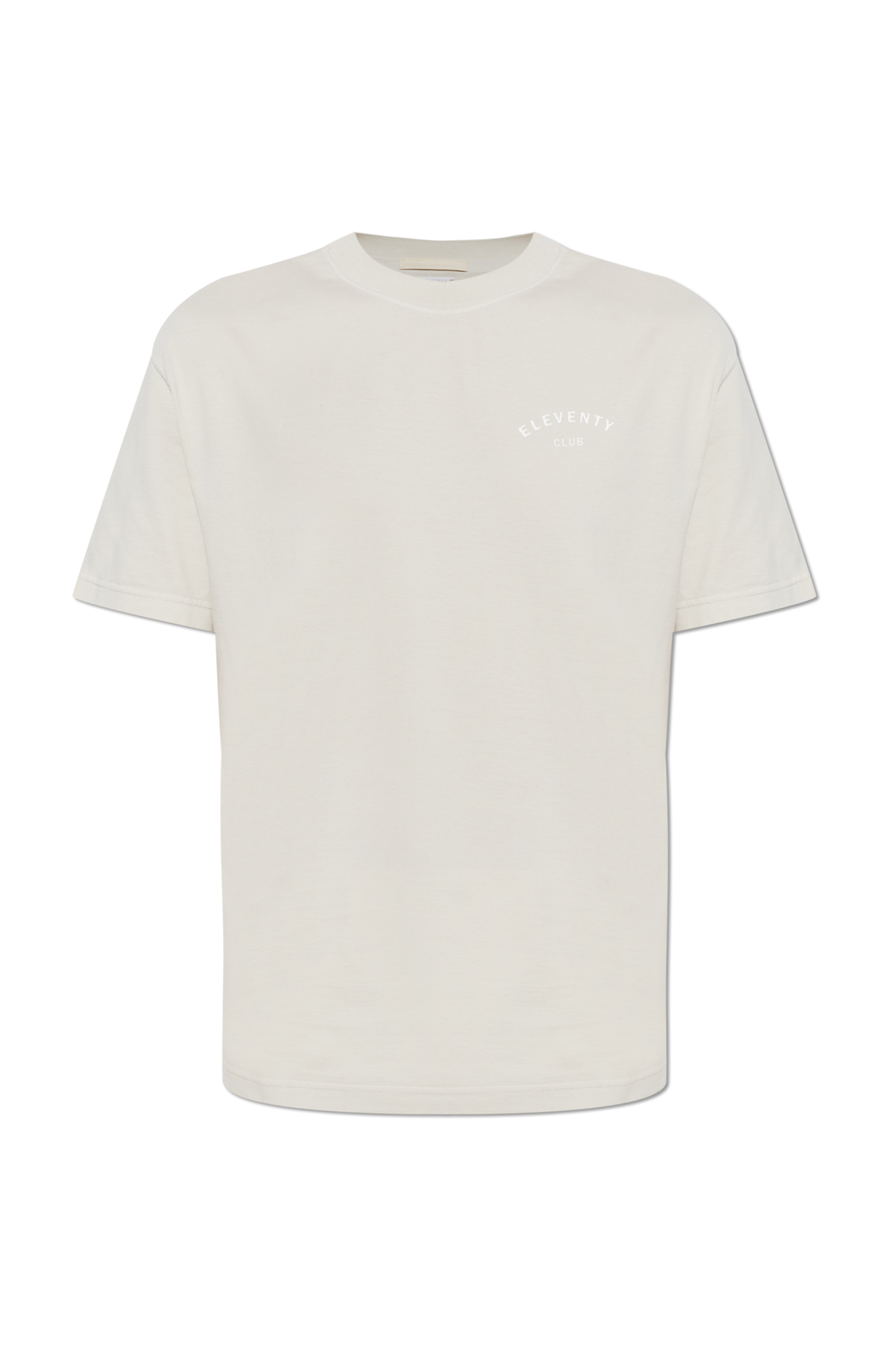 Eleventy T-shirt Z Nadrukowanym Logo, Mężczyźni, Szary