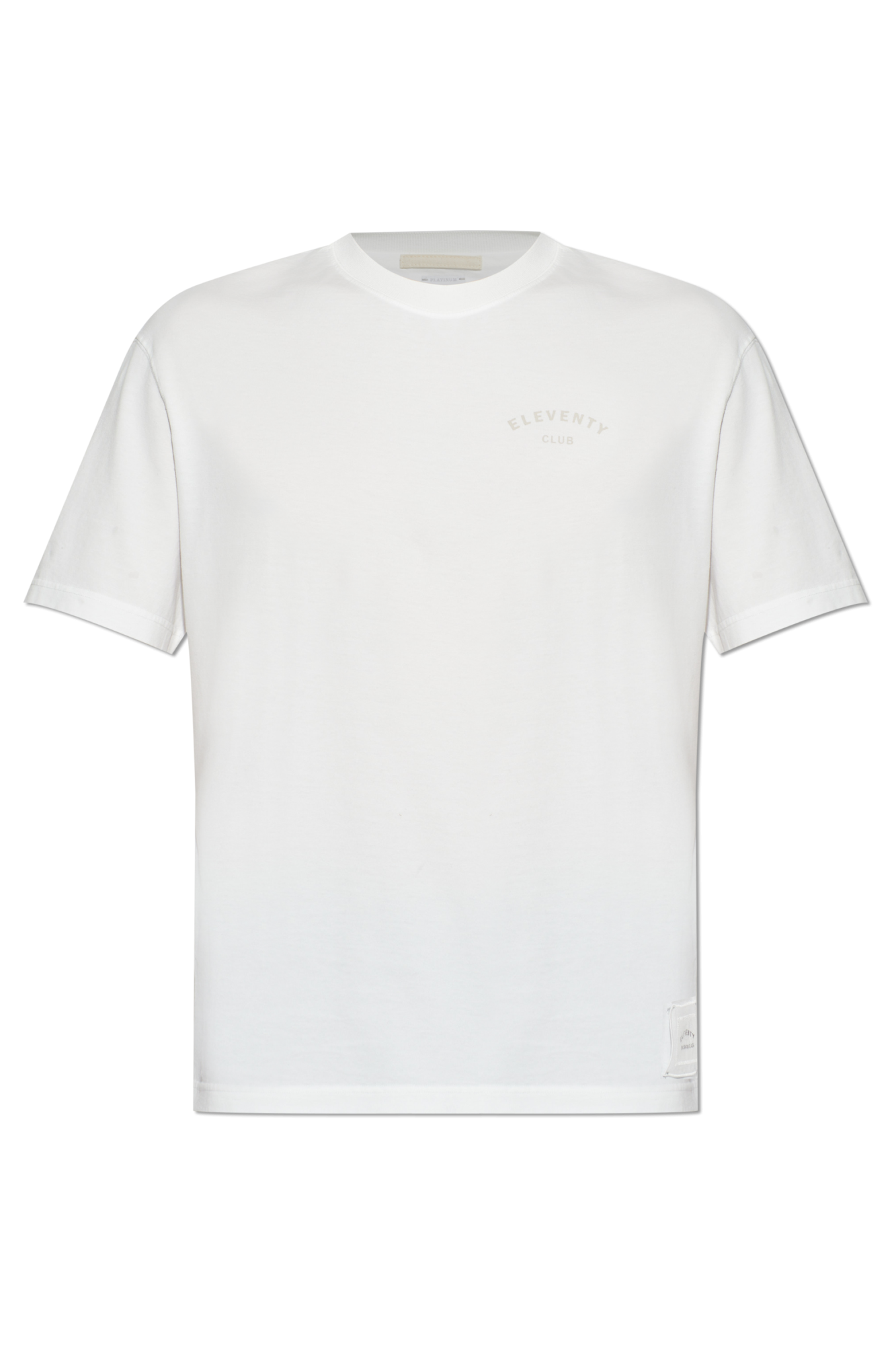 Eleventy T-shirt Z Nadrukowanym Logo, Mężczyźni, Biały
