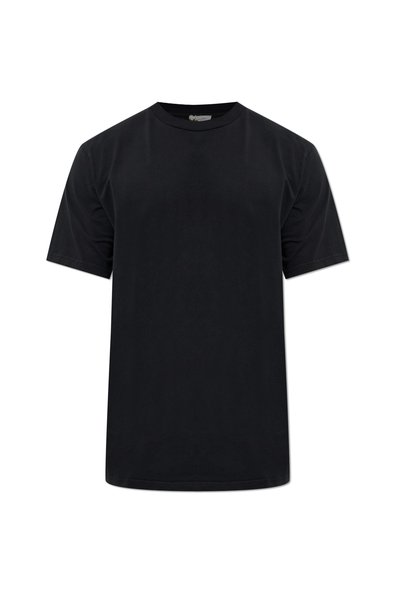 American Vintage T-shirt Z Okrągłym Dekoltem, Mężczyźni, Czarny