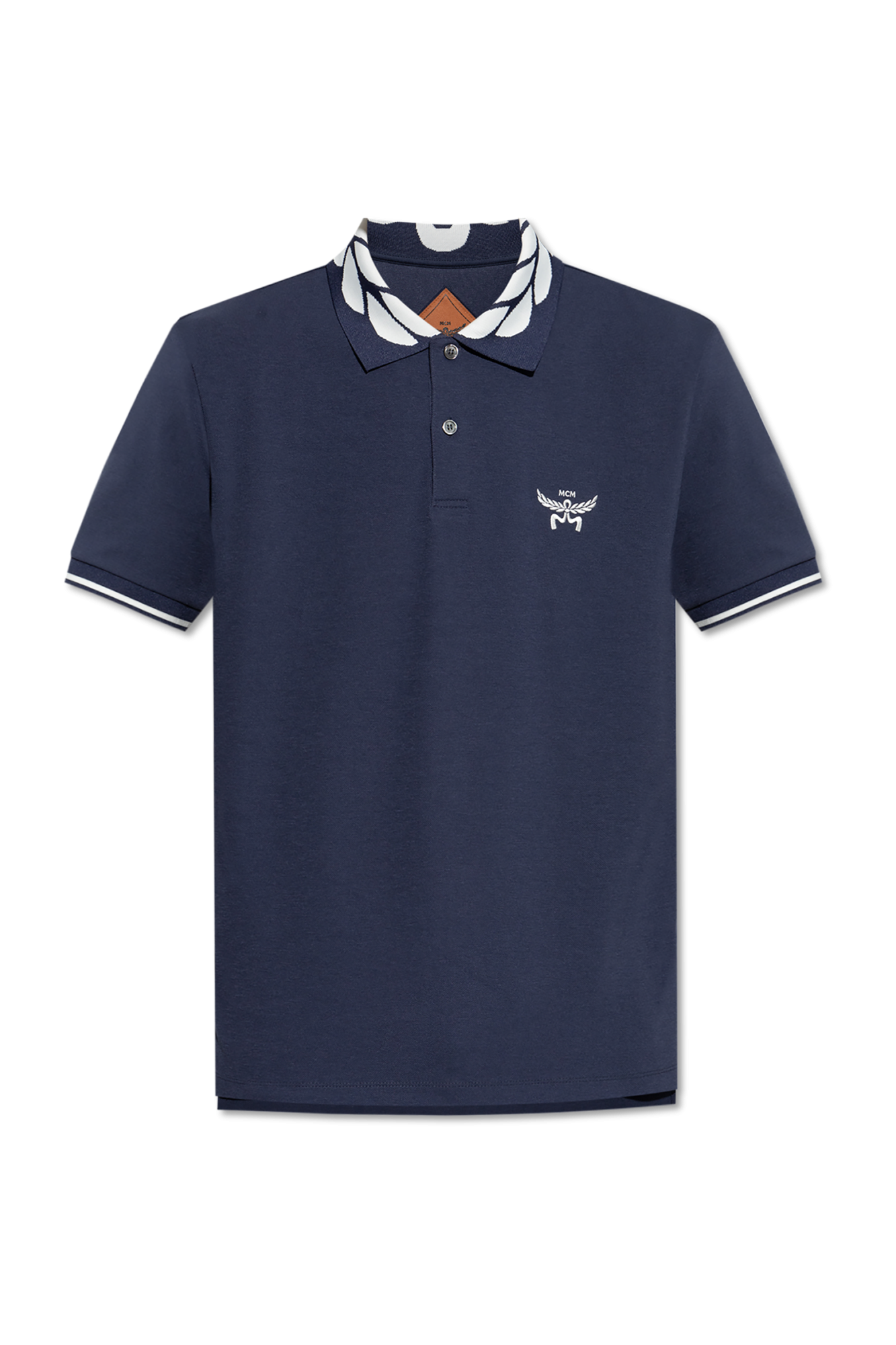 MCM Polo Z Logo, Mężczyźni, Granatowy