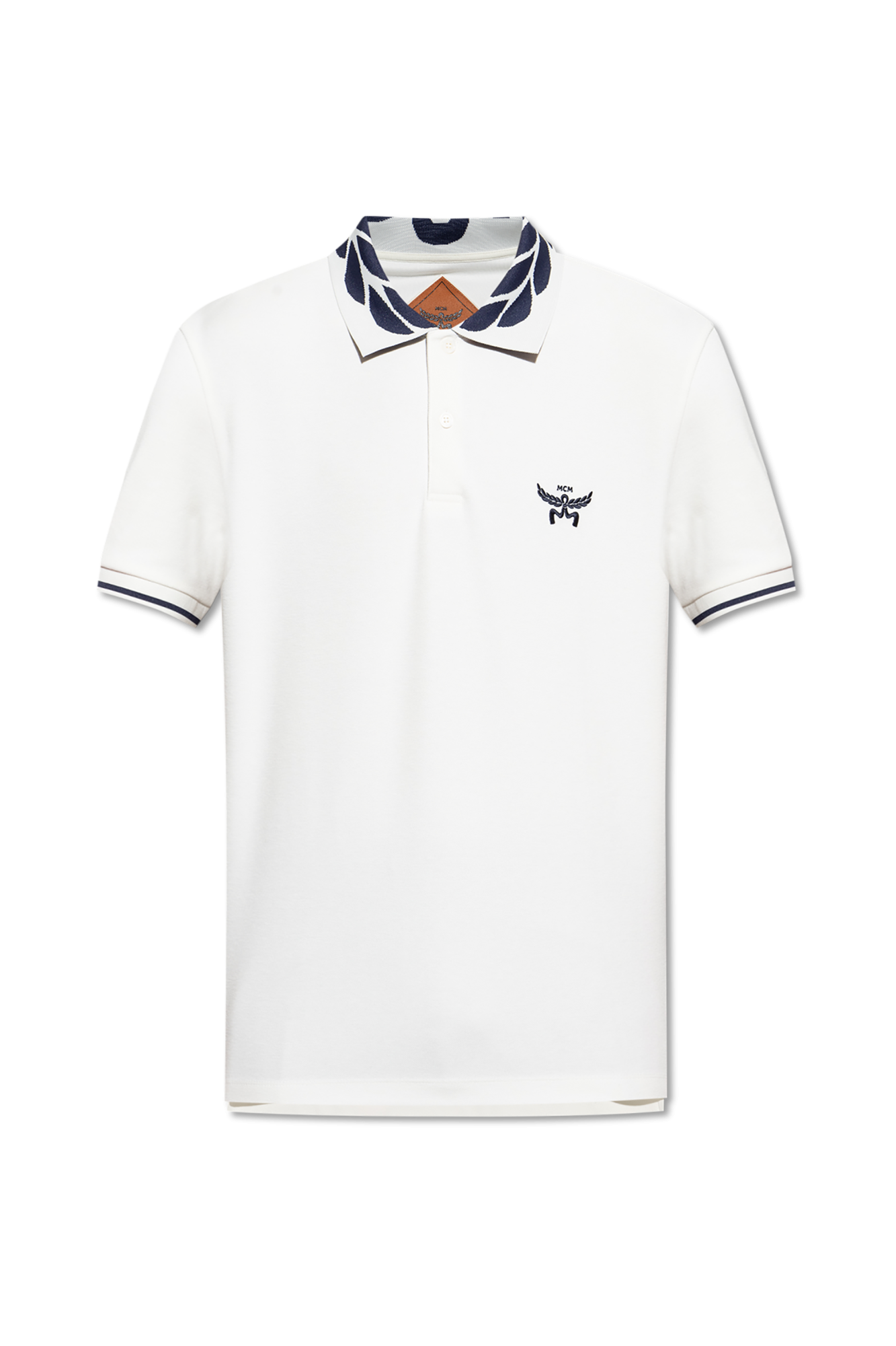 MCM Polo Z Logo, Mężczyźni, Biały