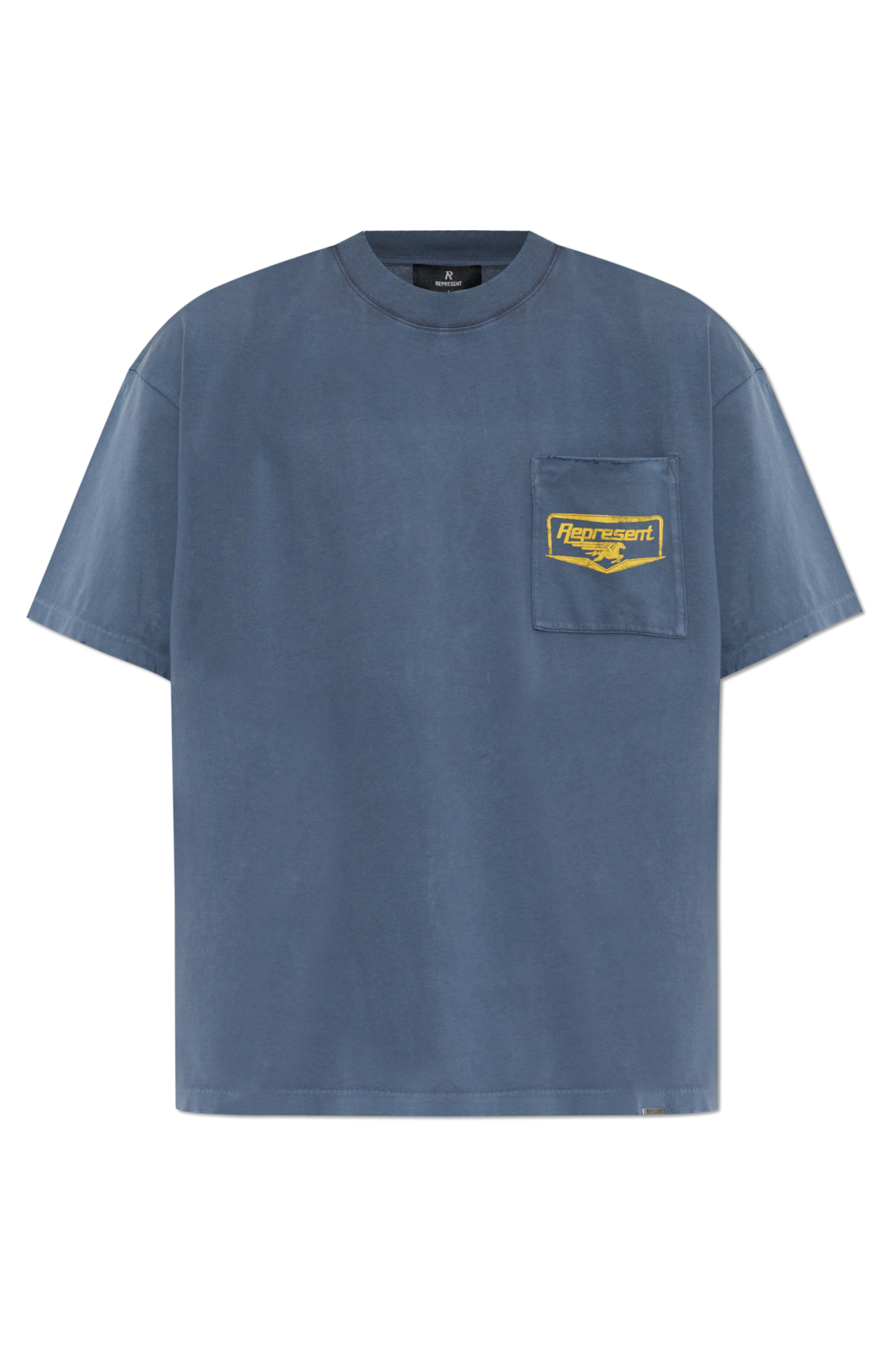 Represent T-shirt Z Efektem `vintage`, Mężczyźni, Niebieski