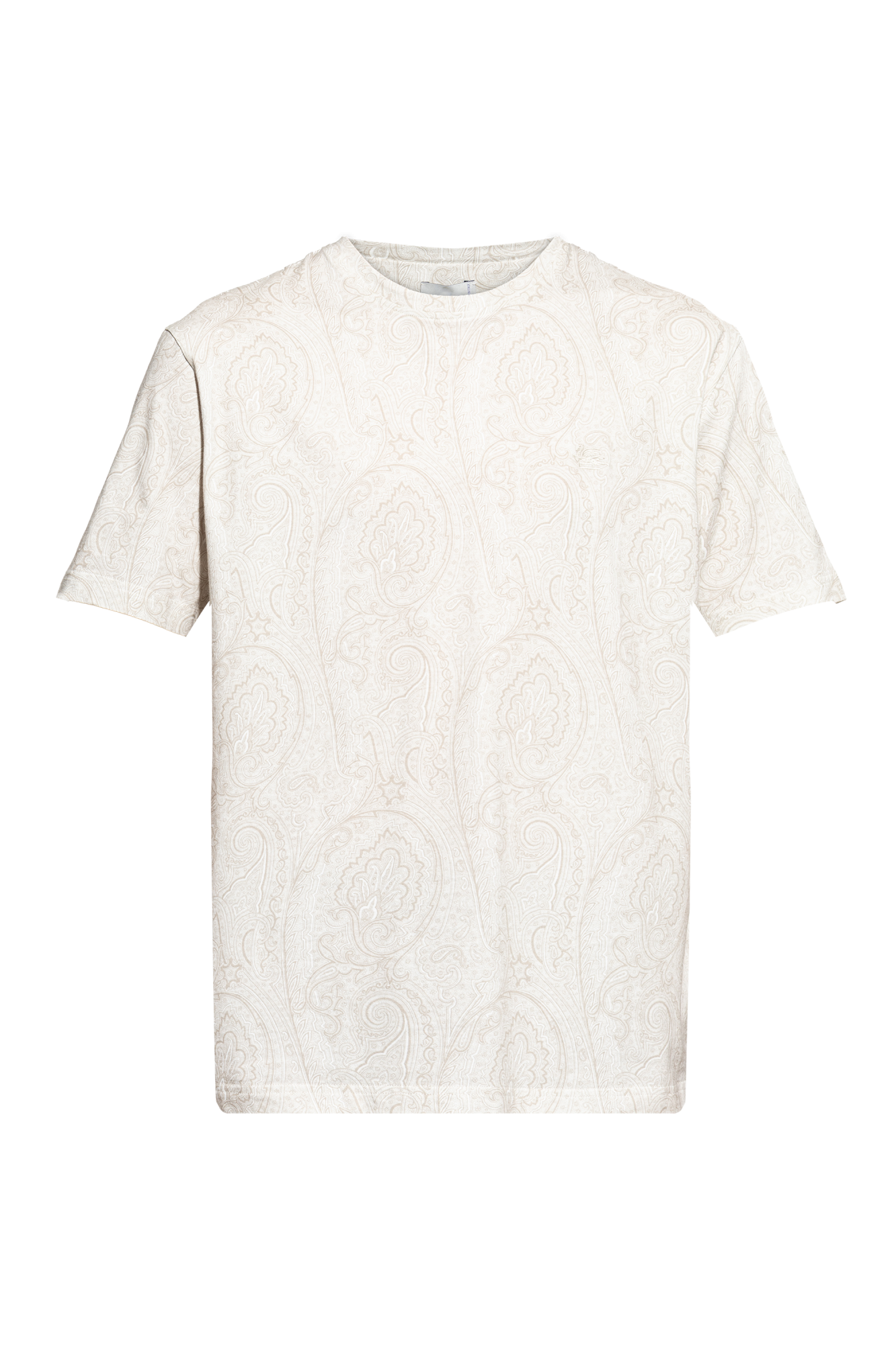 Etro T-shirt Z Okrągłym Dekoltem, Mężczyźni, Beżowy