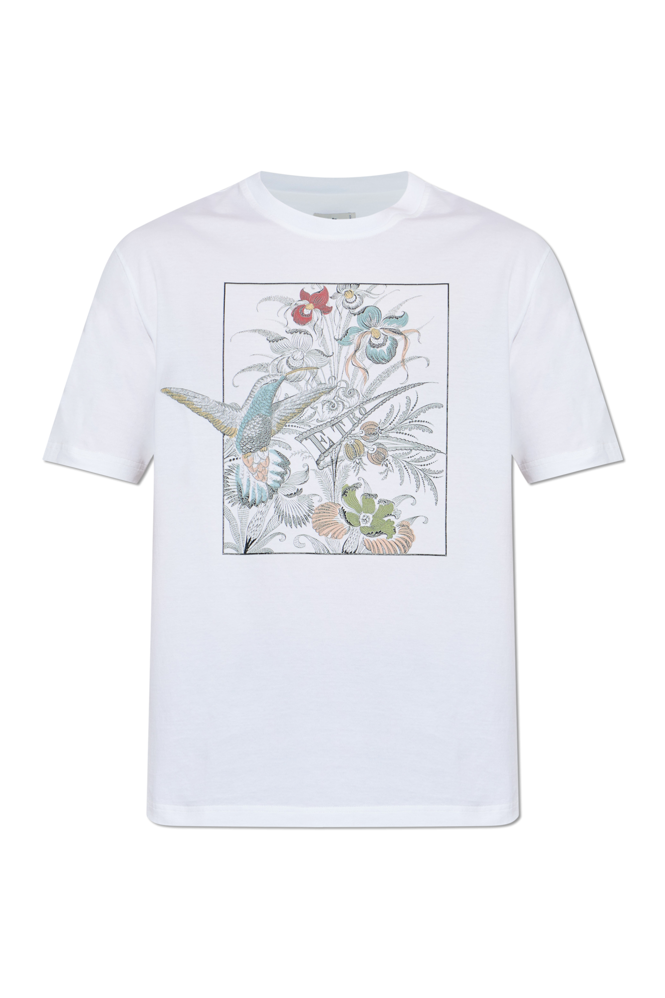 Etro T-shirt Z Nadrukiem, Mężczyźni, Biały