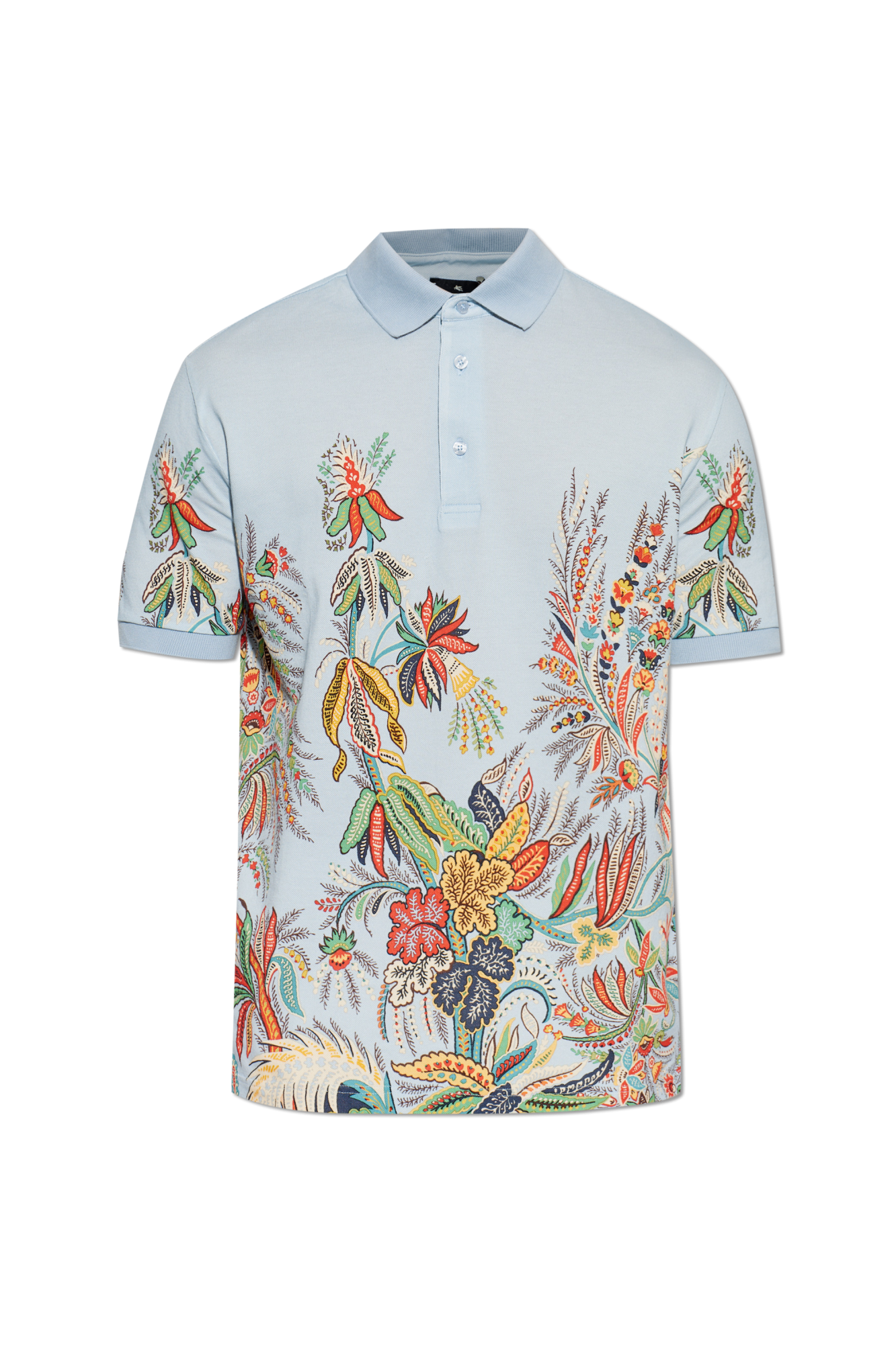 Etro Wzorzyste Polo, Mężczyźni, Multikolor