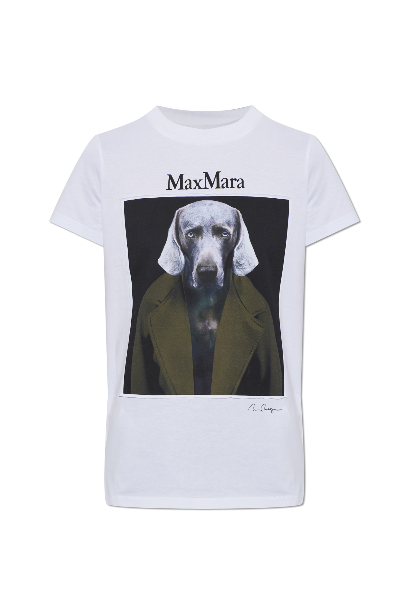 Max Mara T-shirt ‘Calca’, Kobiety, Biały