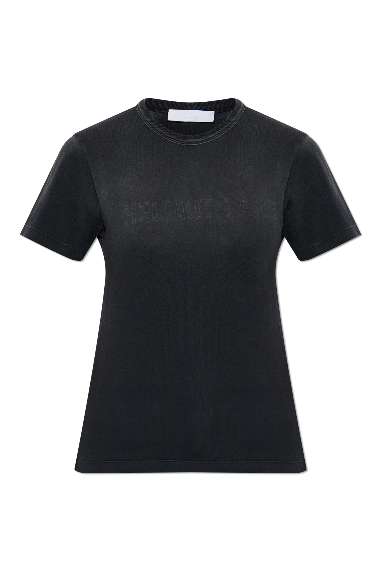 Helmut Lang T-shirt Z Logo, Kobiety, Czarny