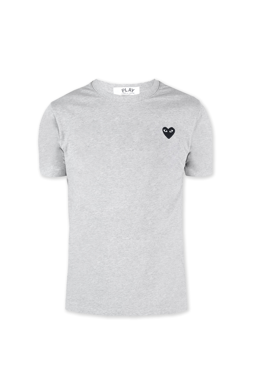 Comme Des Garçons Play T-shirt Z Naszywką, Mężczyźni, Szary
