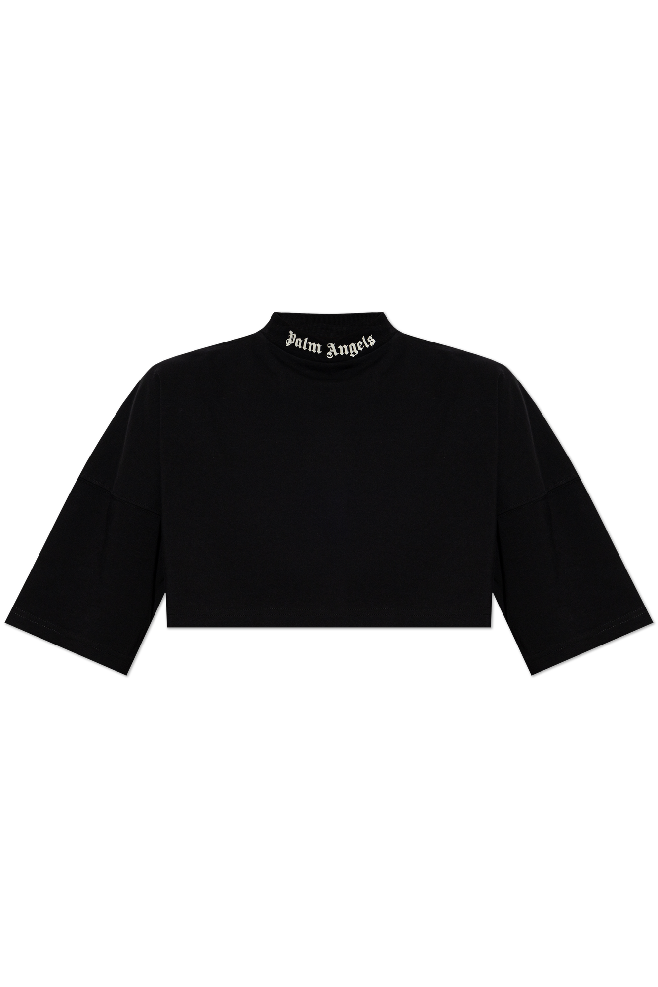 Palm Angels Bawełniany T-shirt Typu ‘oversize’, Kobiety, Czarny
