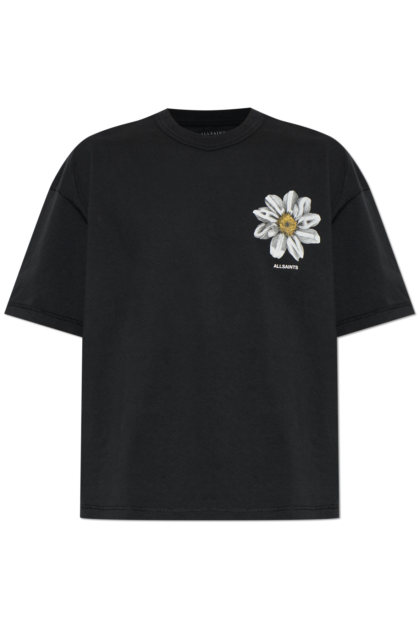 AllSaints T-shirt `Petals`, Mężczyźni, Czarny
