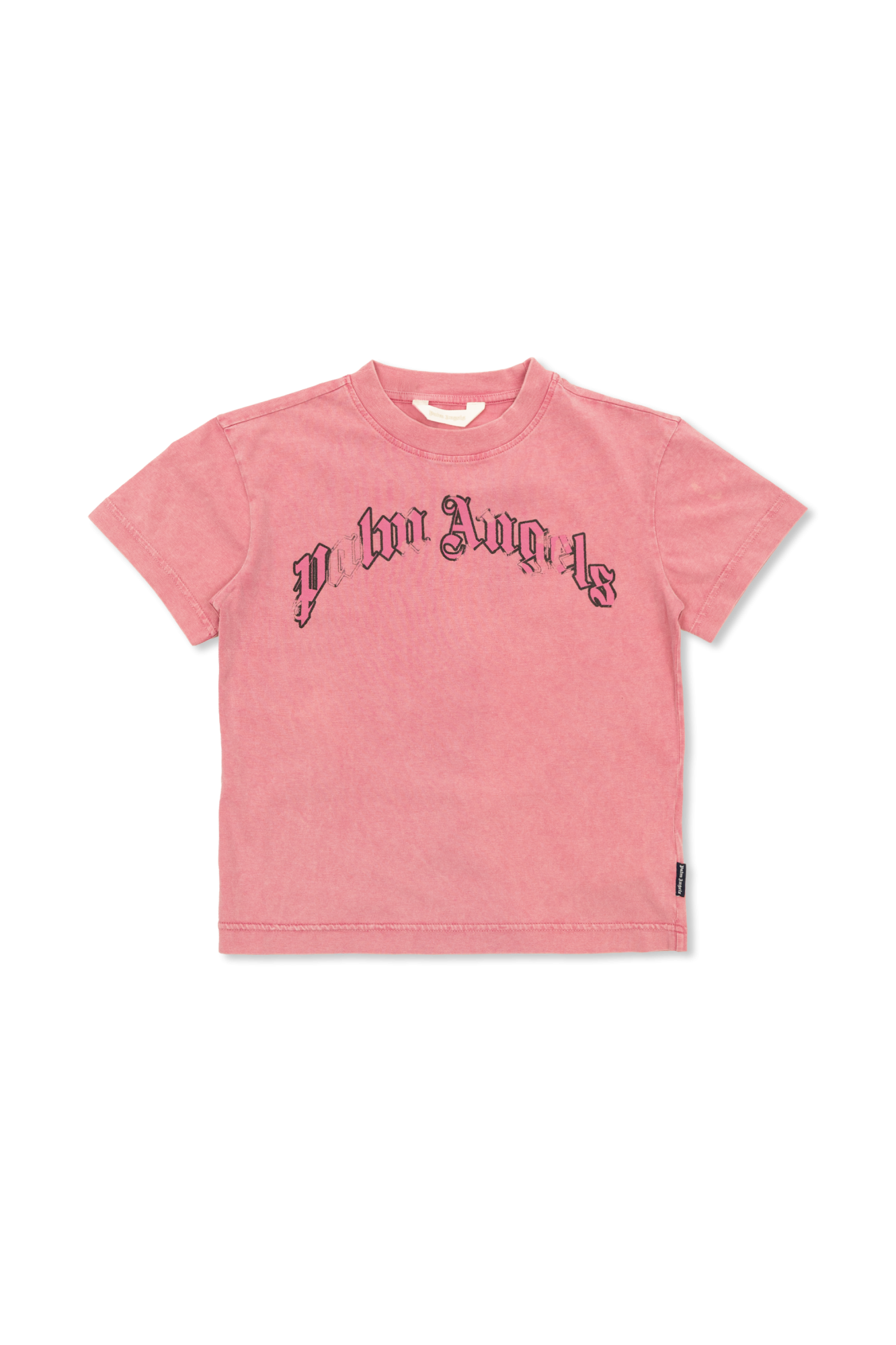 Palm Angels Kids T-shirt Z Logo, Unisex, Różowy