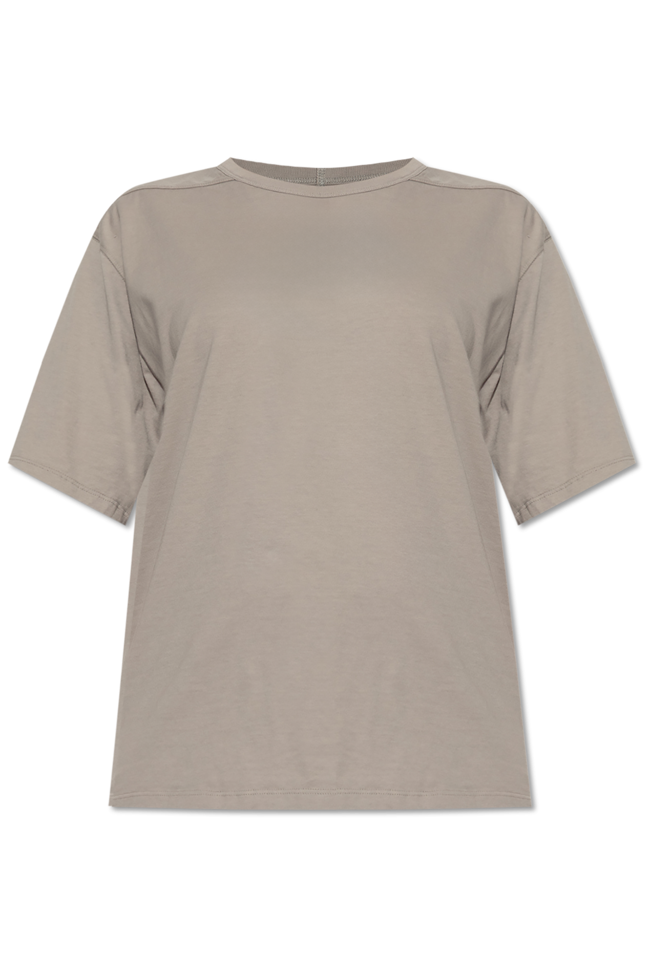 Rick Owens T-shirt Z Okrągłym Dekoltem, Kobiety, Szary