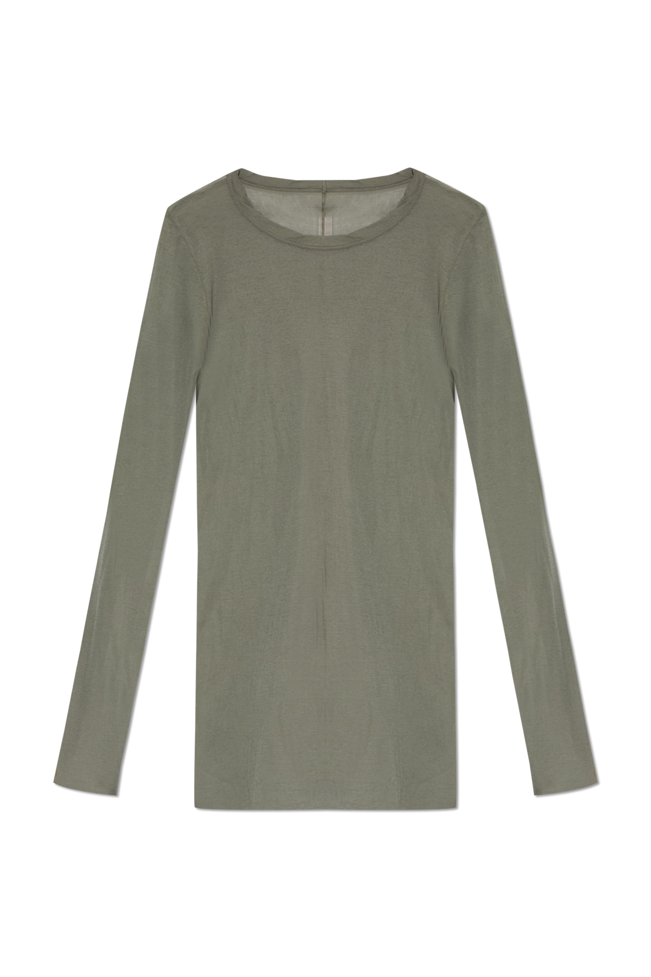 Rick Owens T-shirt Z Długimi Rękawami, Mężczyźni, Zielony