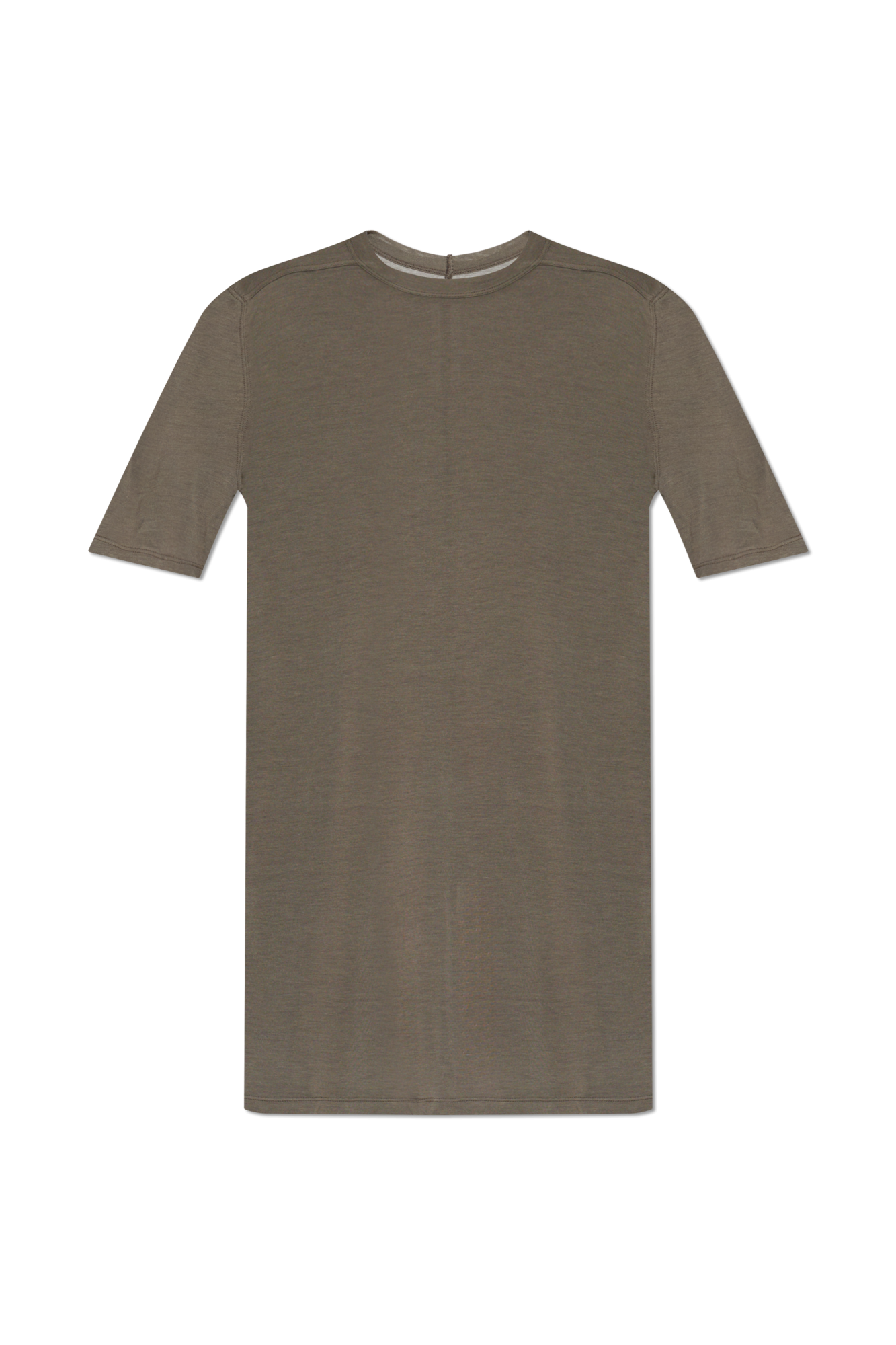 Rick Owens T-shirt Z Okrągłym Dekoltem, Mężczyźni, Szary