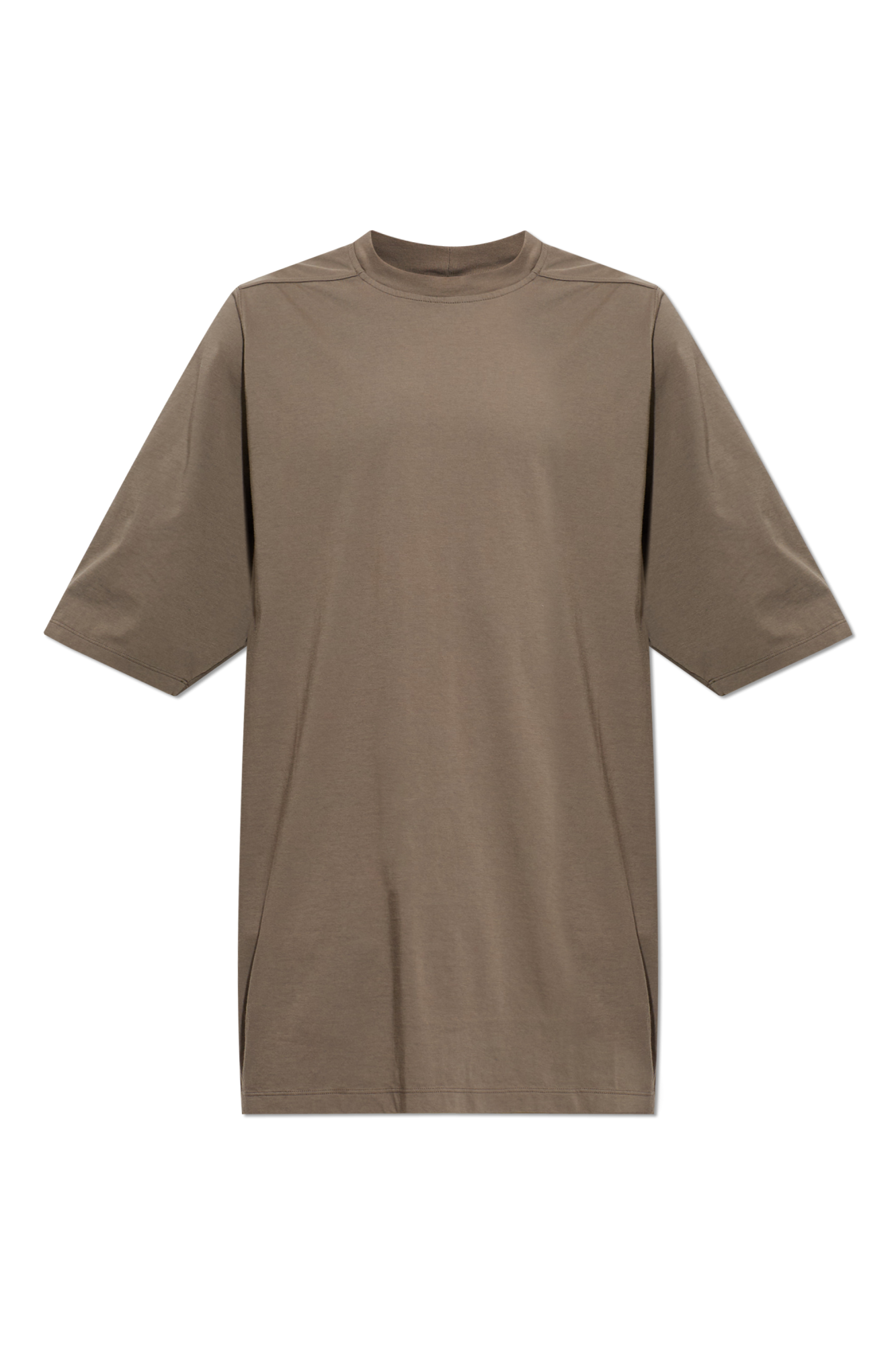 Rick Owens T-shirt Z Okrągłym Dekoltem, Mężczyźni, Szary