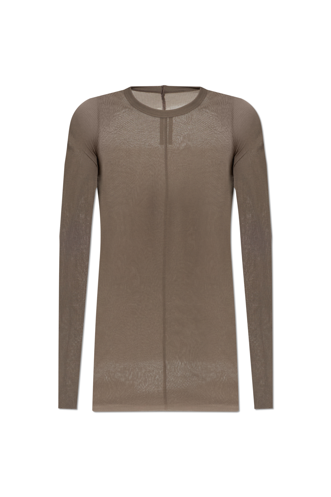 Rick Owens T-shirt Z Długimi Rękawami, Mężczyźni, Szary
