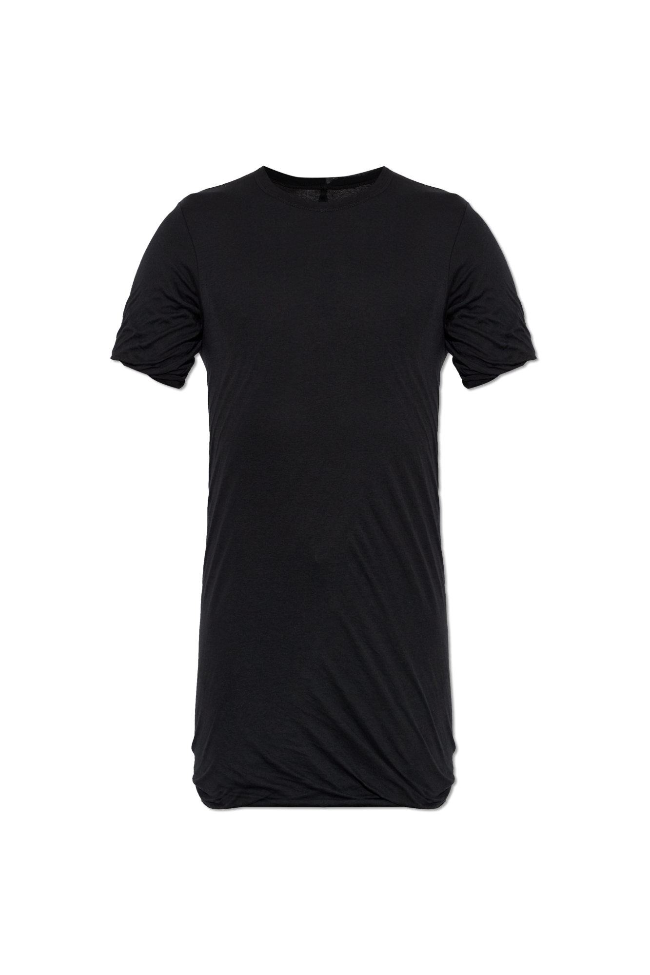 Rick Owens Bawełniany T-shirt, Mężczyźni, Czarny