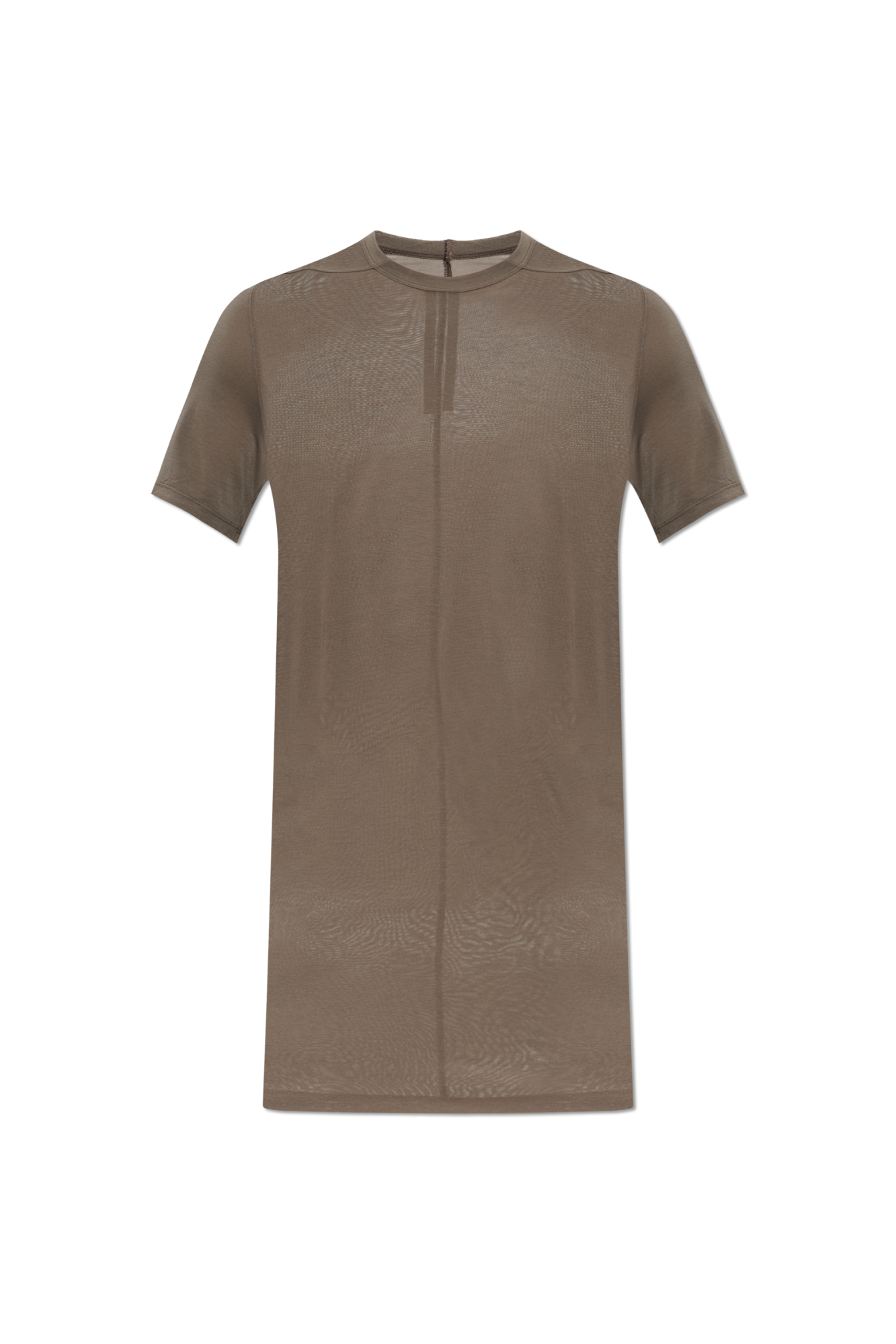 Rick Owens T-shirt Z Okrągłym Dekoltem, Mężczyźni, Szary