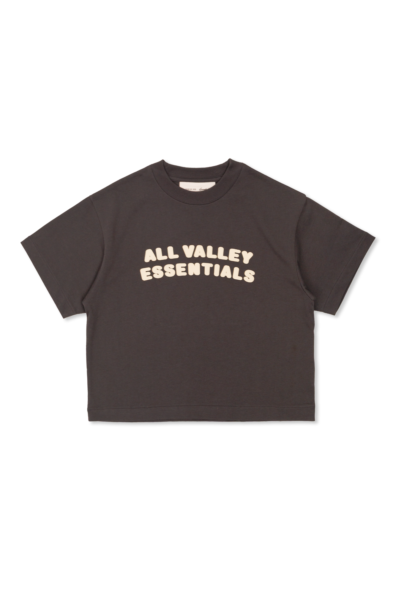 Fear Of God Essentials Kids Bawełniany T-shirt Z Nadrukiem, Unisex, Brązowy