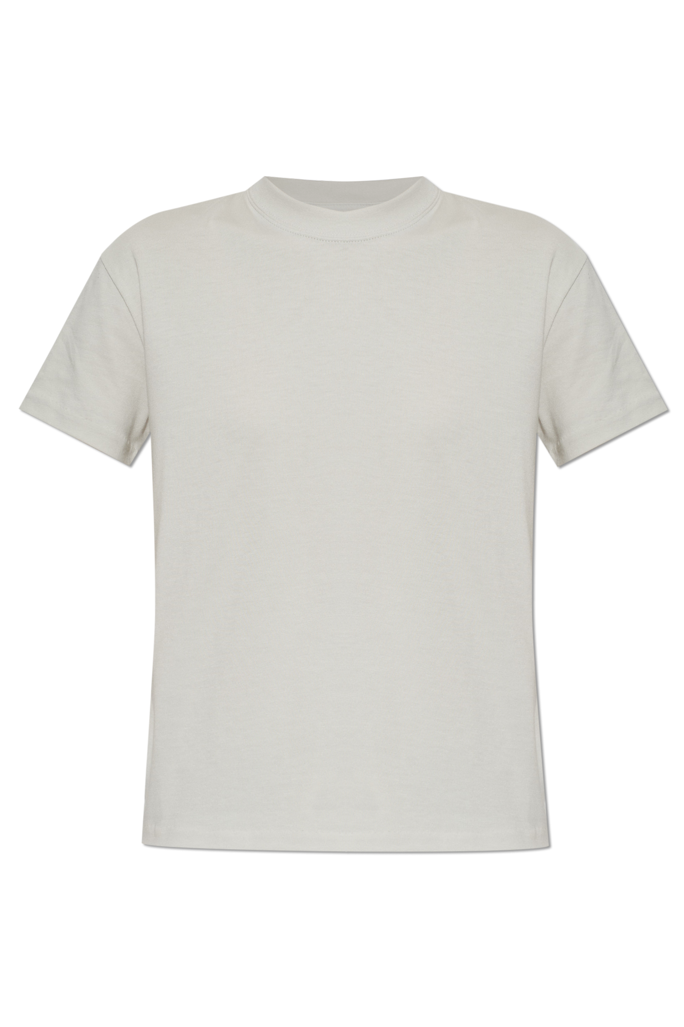 Fear Of God Essentials Bawełniany T-shirt Z Wszytym Logo, Kobiety, Szary