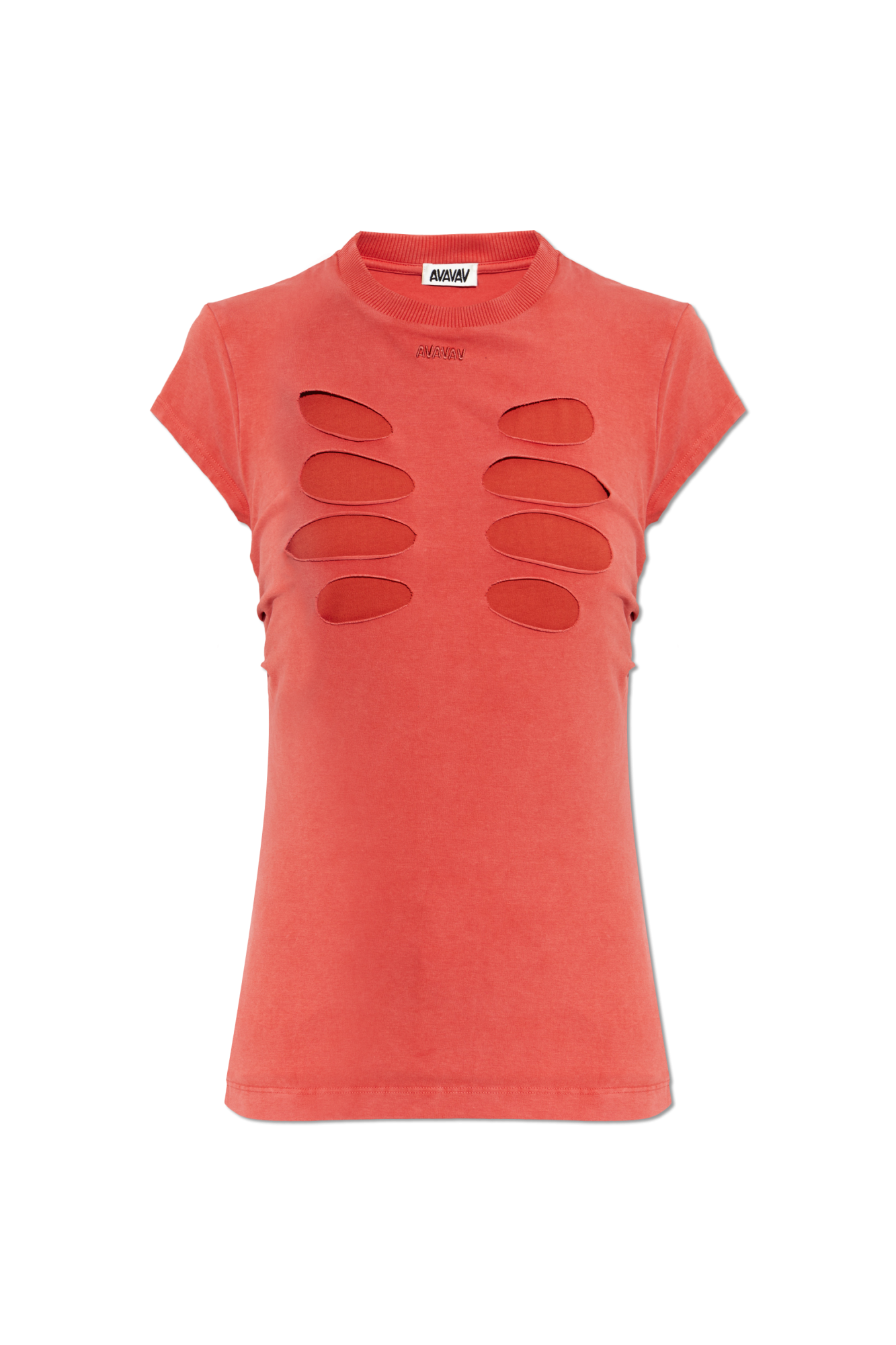 AVAVAV T-shirt Z Efektem ‘Vintage’, Kobiety, Czerwony