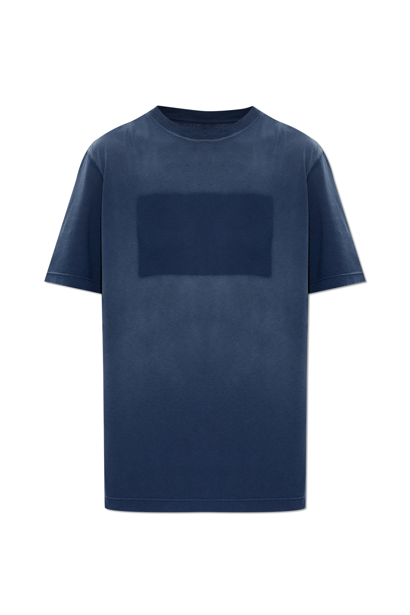 Maison Margiela T-shirt Z Nadrukiem, Kobiety, Granatowy