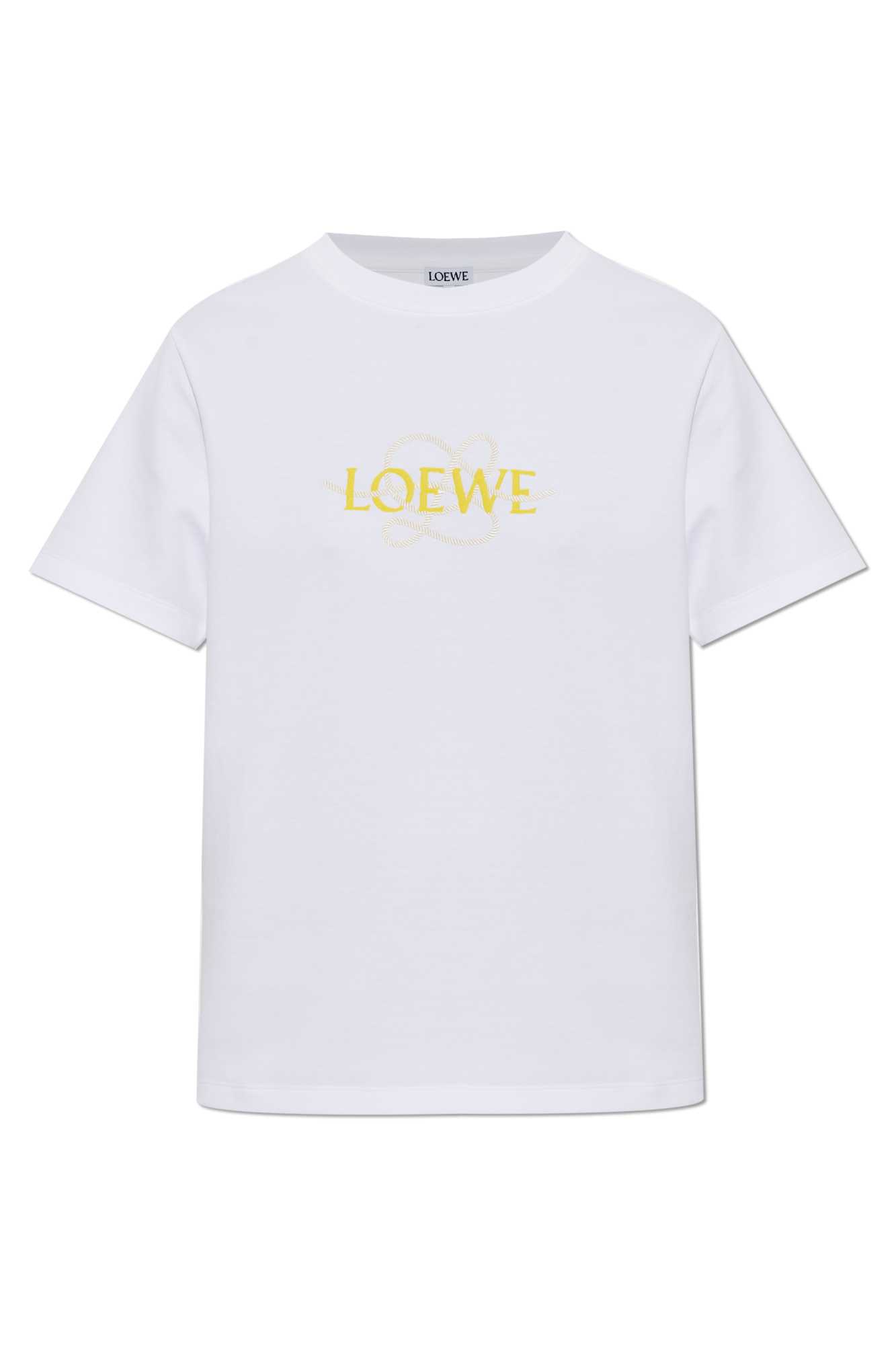 Loewe T-shirt Z Logo, Kobiety, Biały