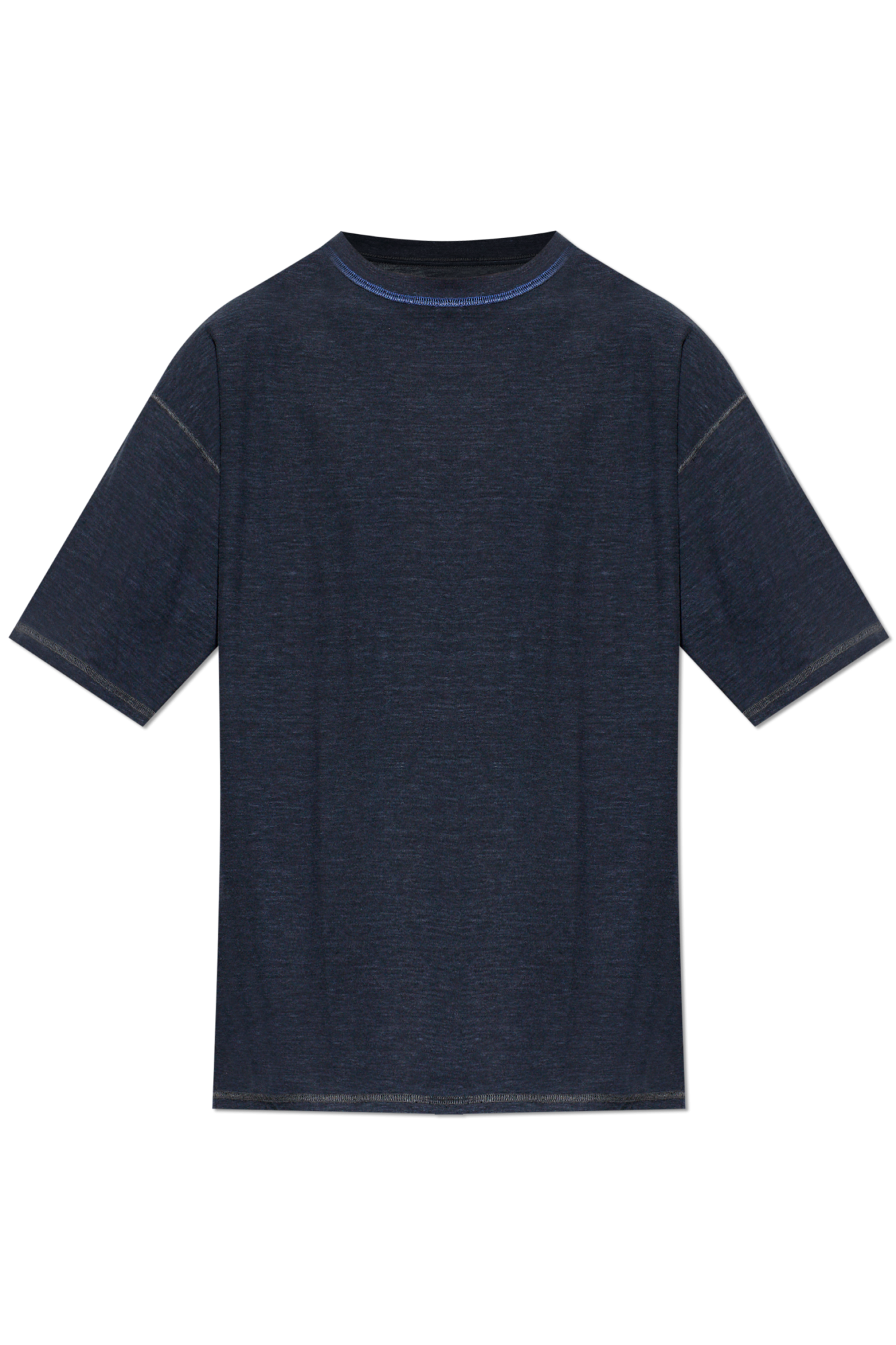 Maison Margiela T-shirt Z Okrągłym Dekoltem, Mężczyźni, Granatowy