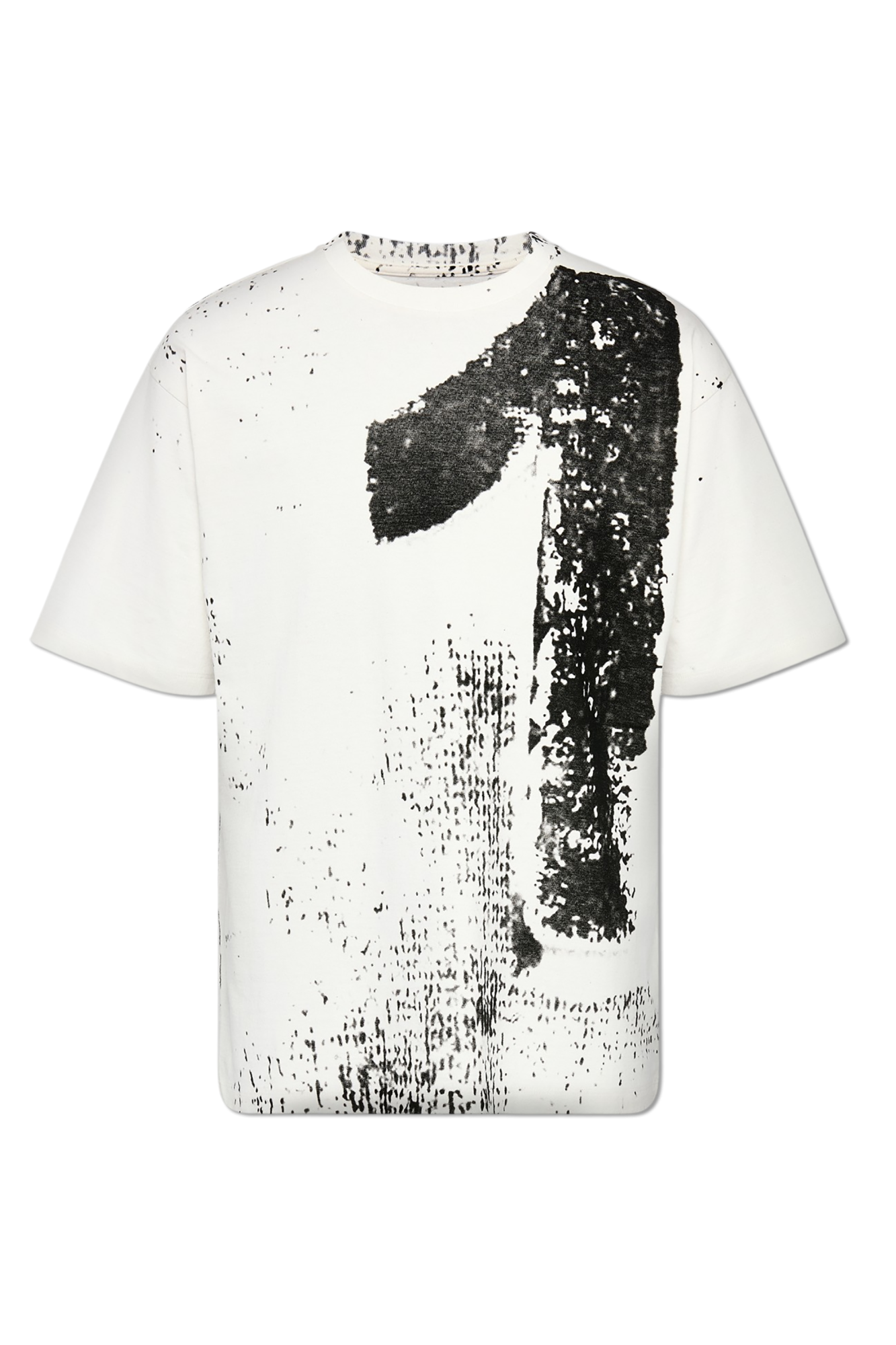 Maison Margiela T-shirt Z Nadrukiem, Mężczyźni, Biały