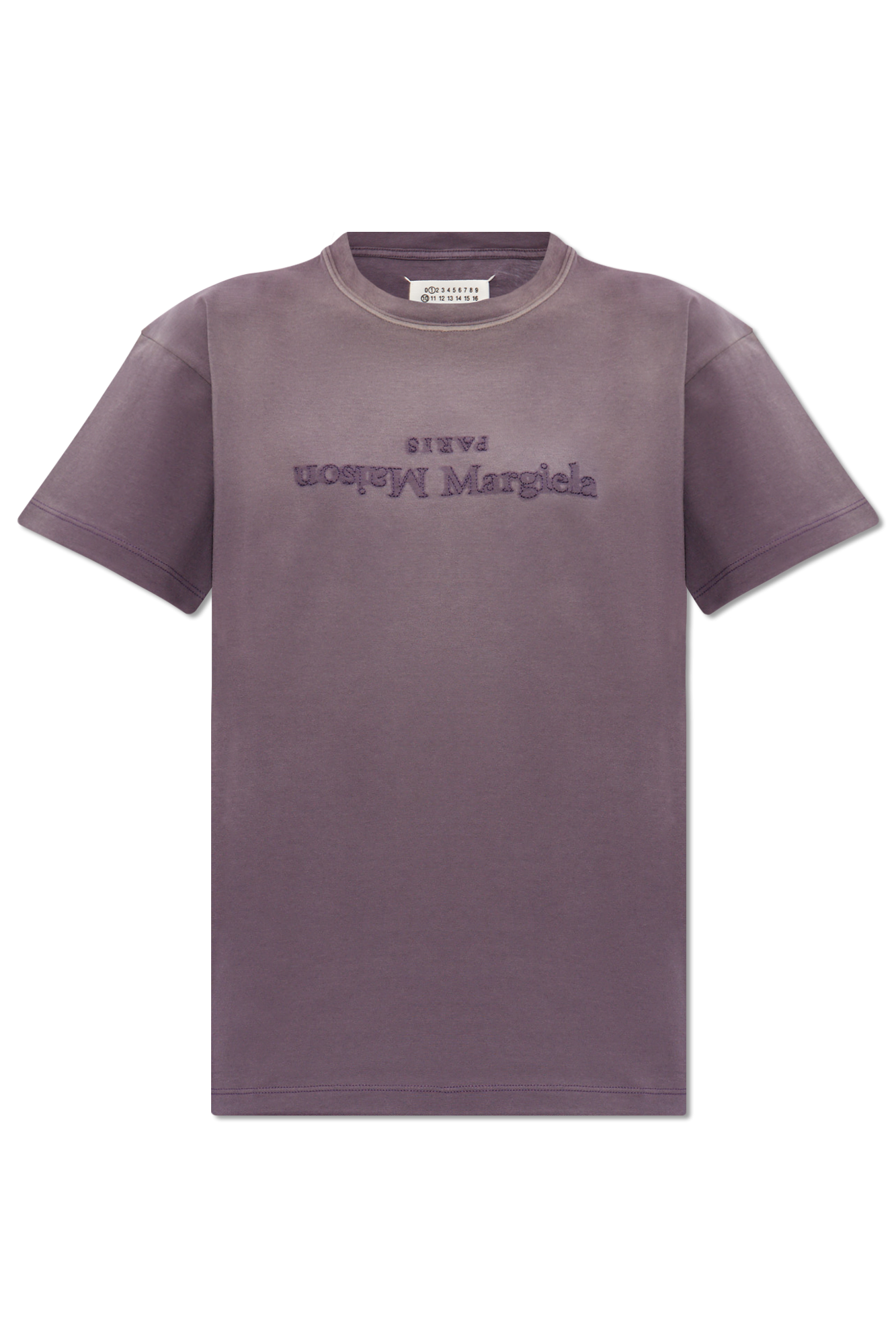 Maison Margiela T-shirt Z Logo, Kobiety, Fioletowy