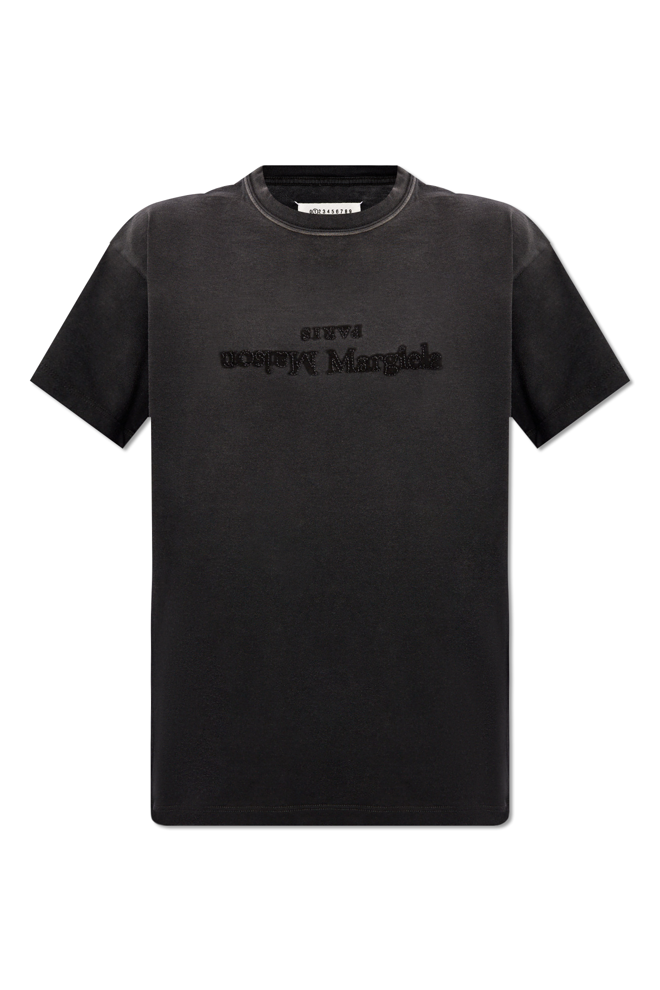 Maison Margiela T-shirt Z Wyszytym Logo, Kobiety, Szary