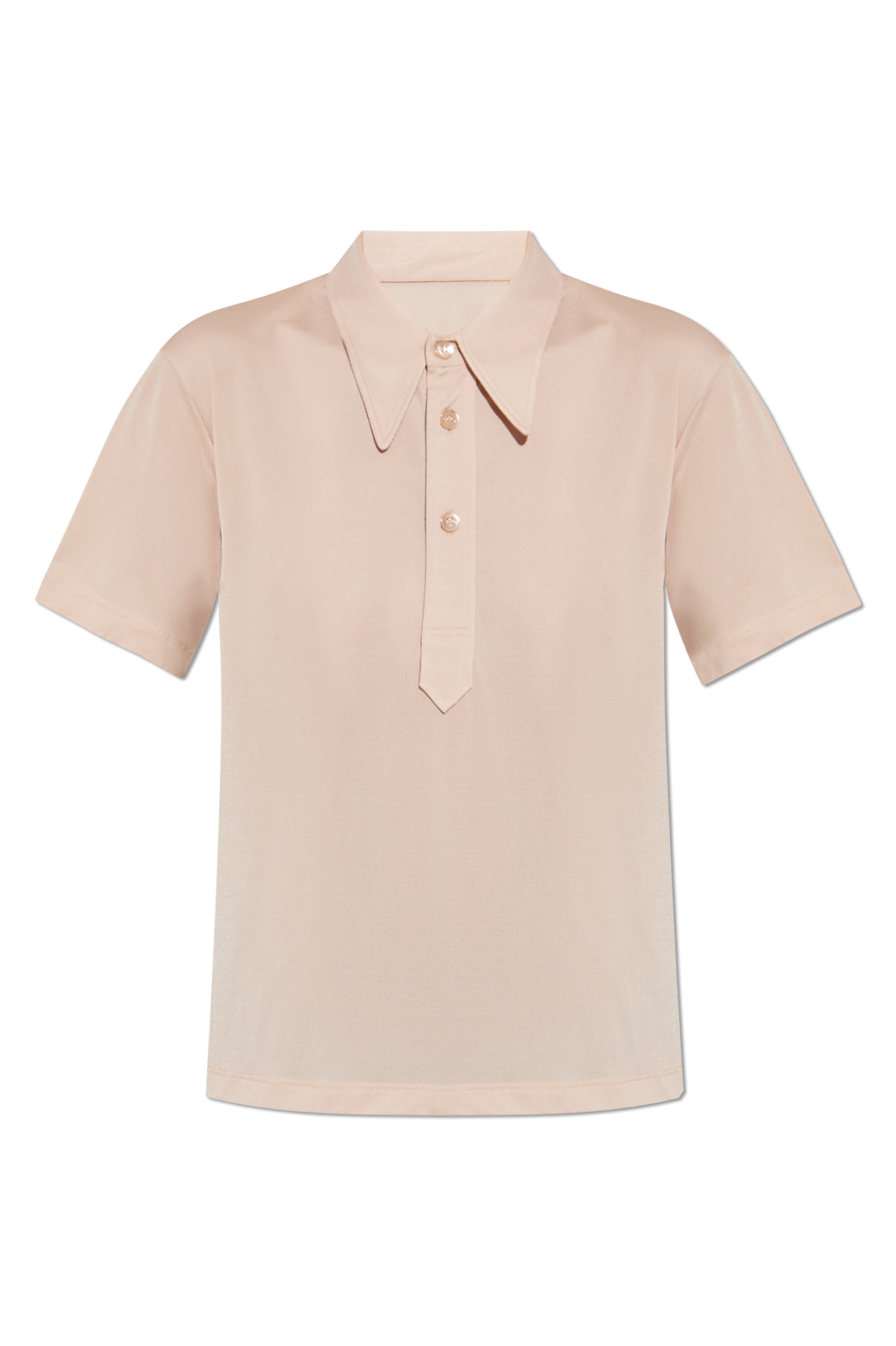 Maison Margiela Polo Z Krótkimi Rękawami, Kobiety, Różowy