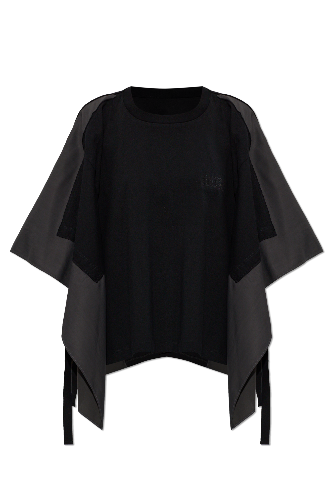 MM6 Maison Margiela Top Z Logo, Kobiety, Czarny
