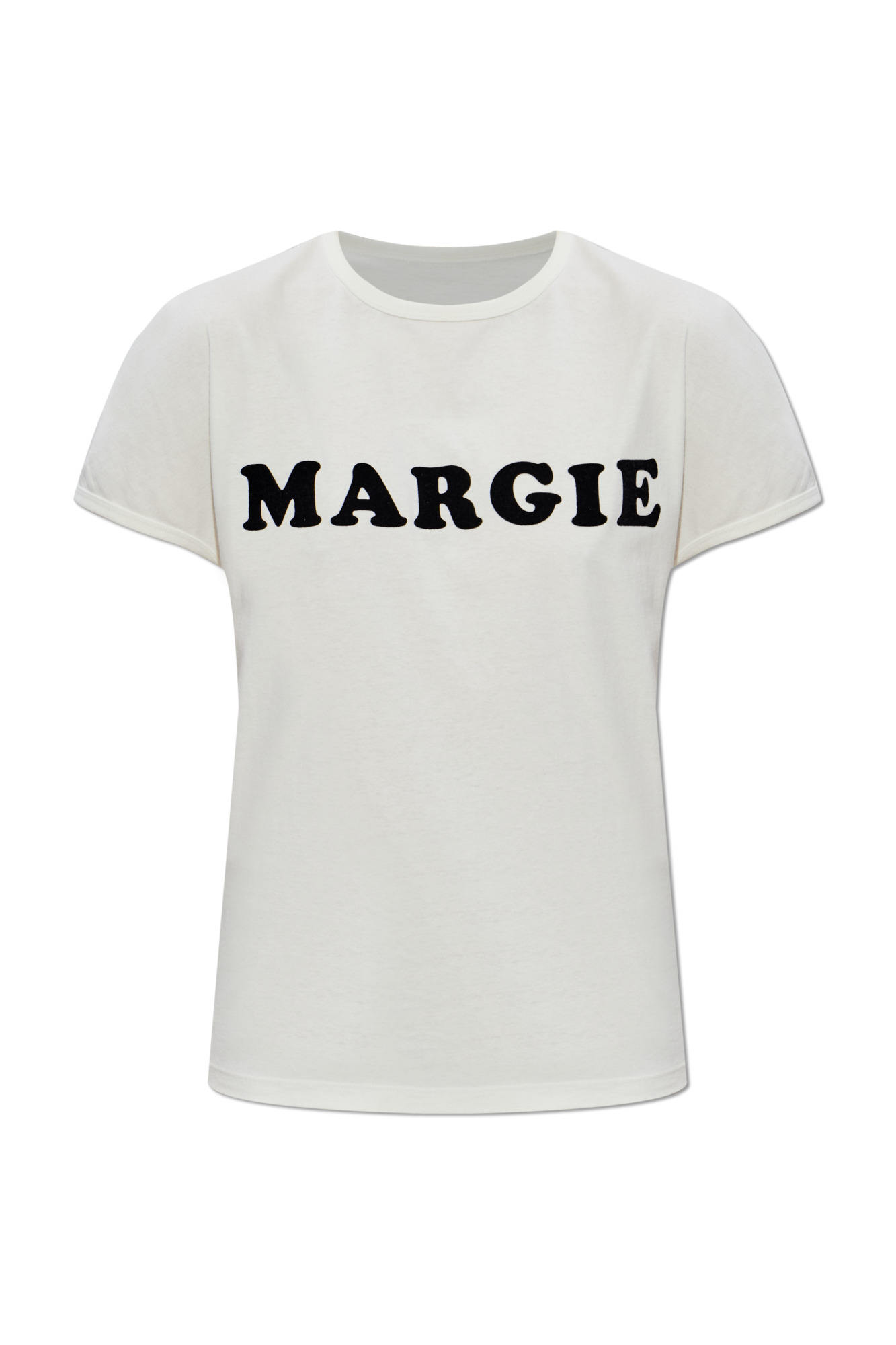 MM6 Maison Margiela T-shirt Z Logo, Kobiety, Biały