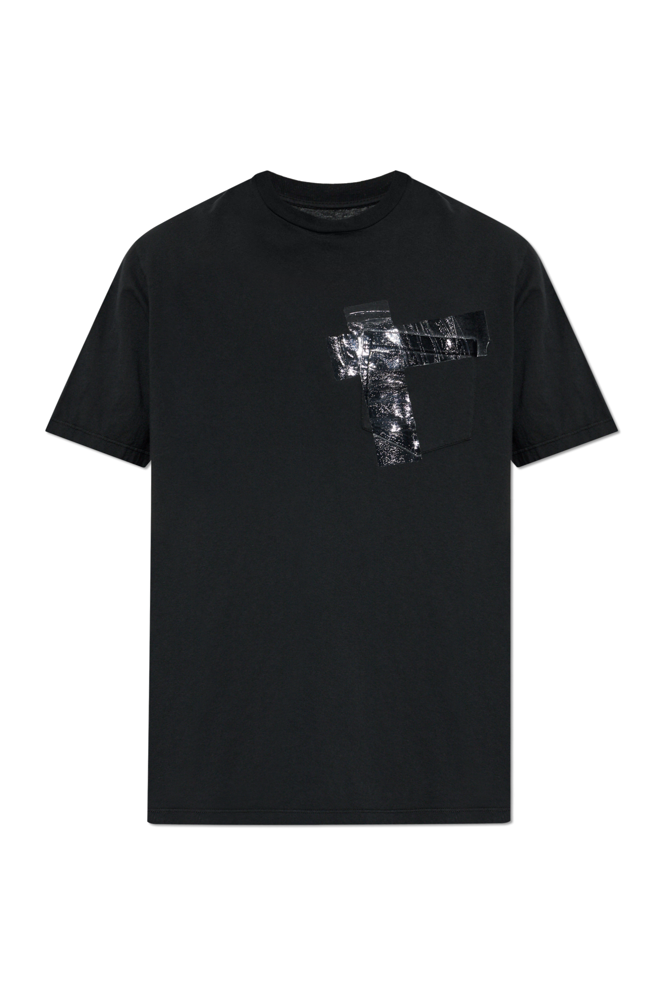 Maison Margiela T-shirt Z Nadrukiem, Mężczyźni, Czarny