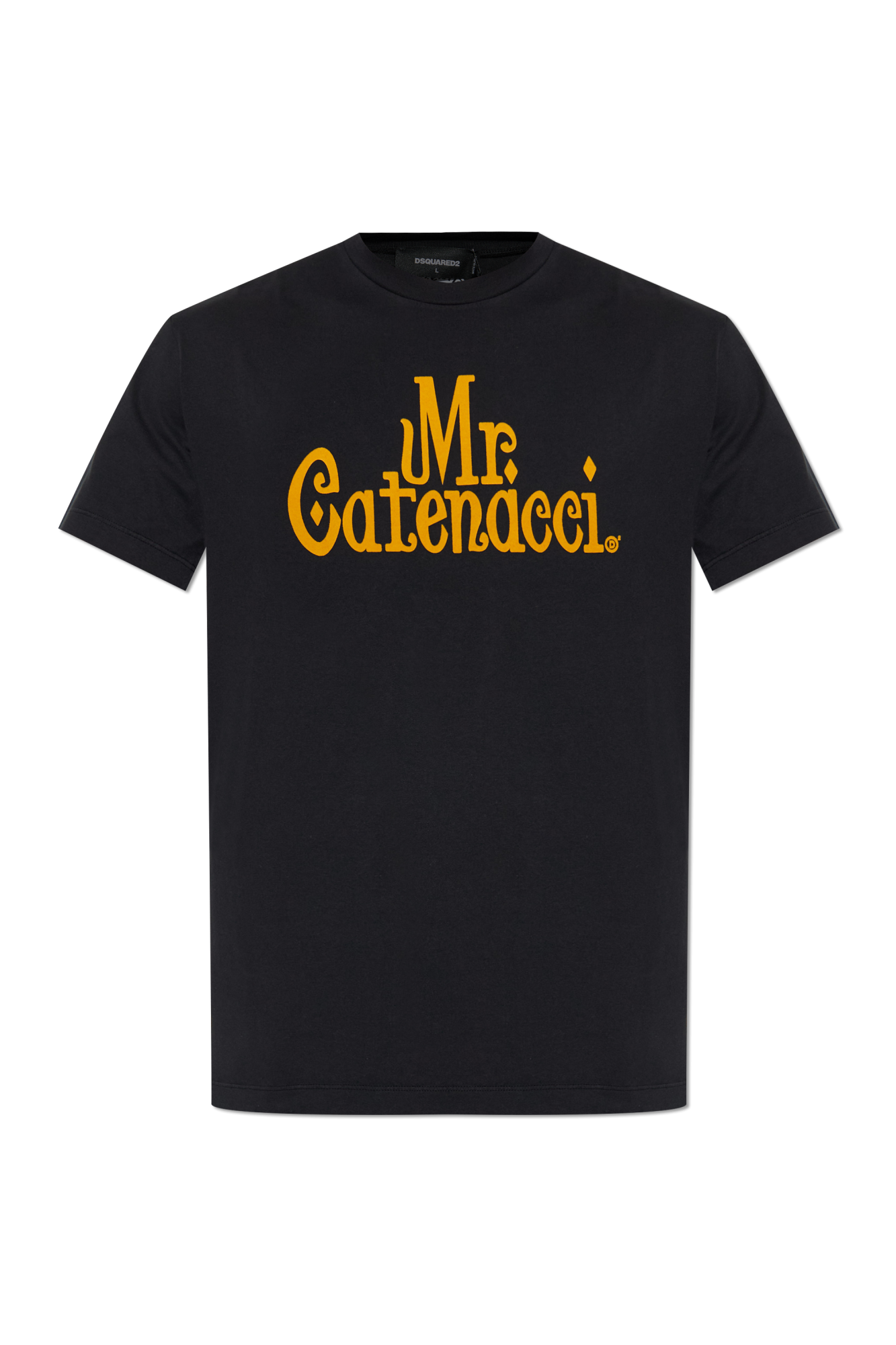 Dsquared2 T-shirt Z Logo, Mężczyźni, Czarny