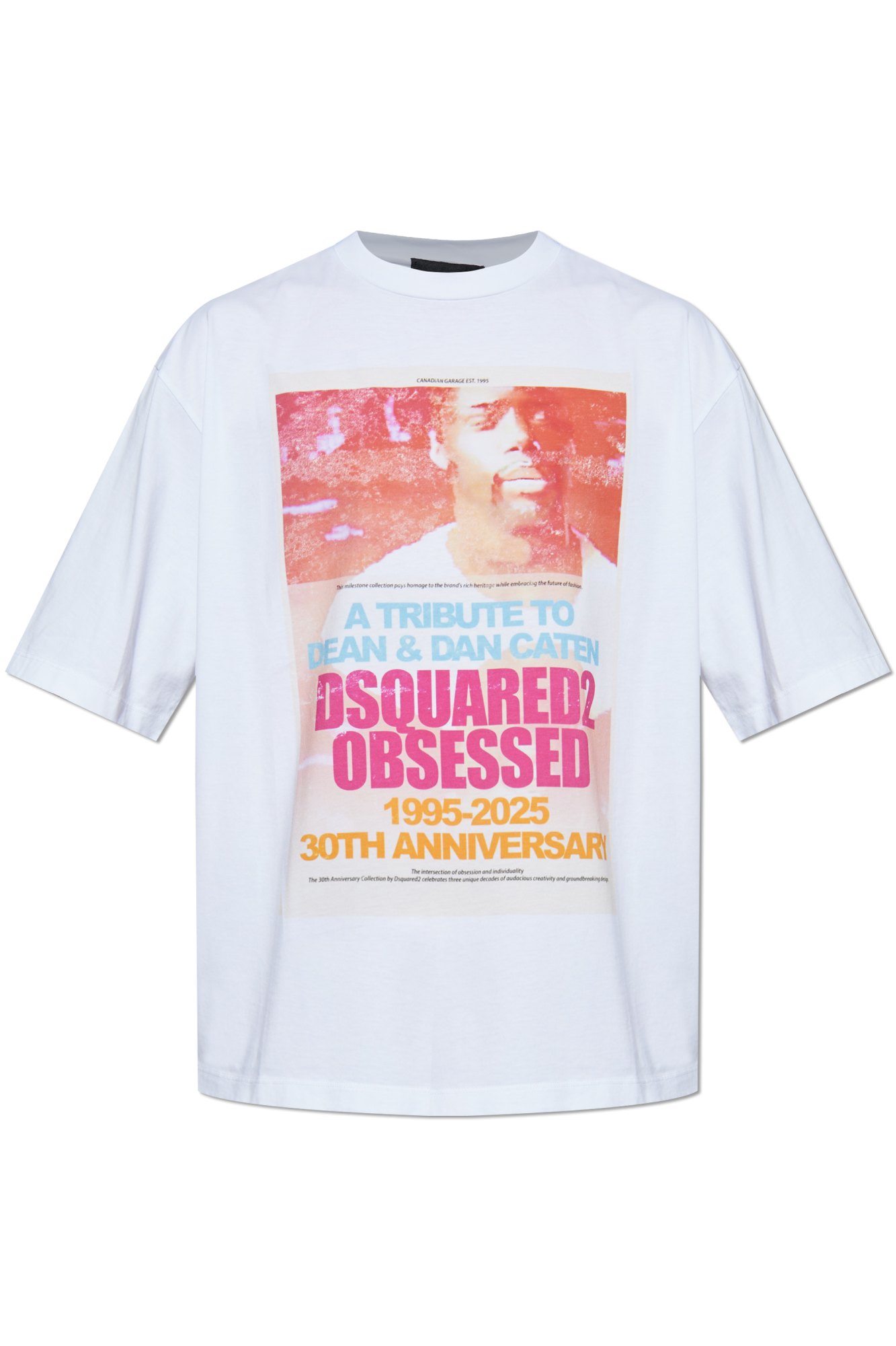 Dsquared2 T-shirt Z Logo, Mężczyźni, Biały