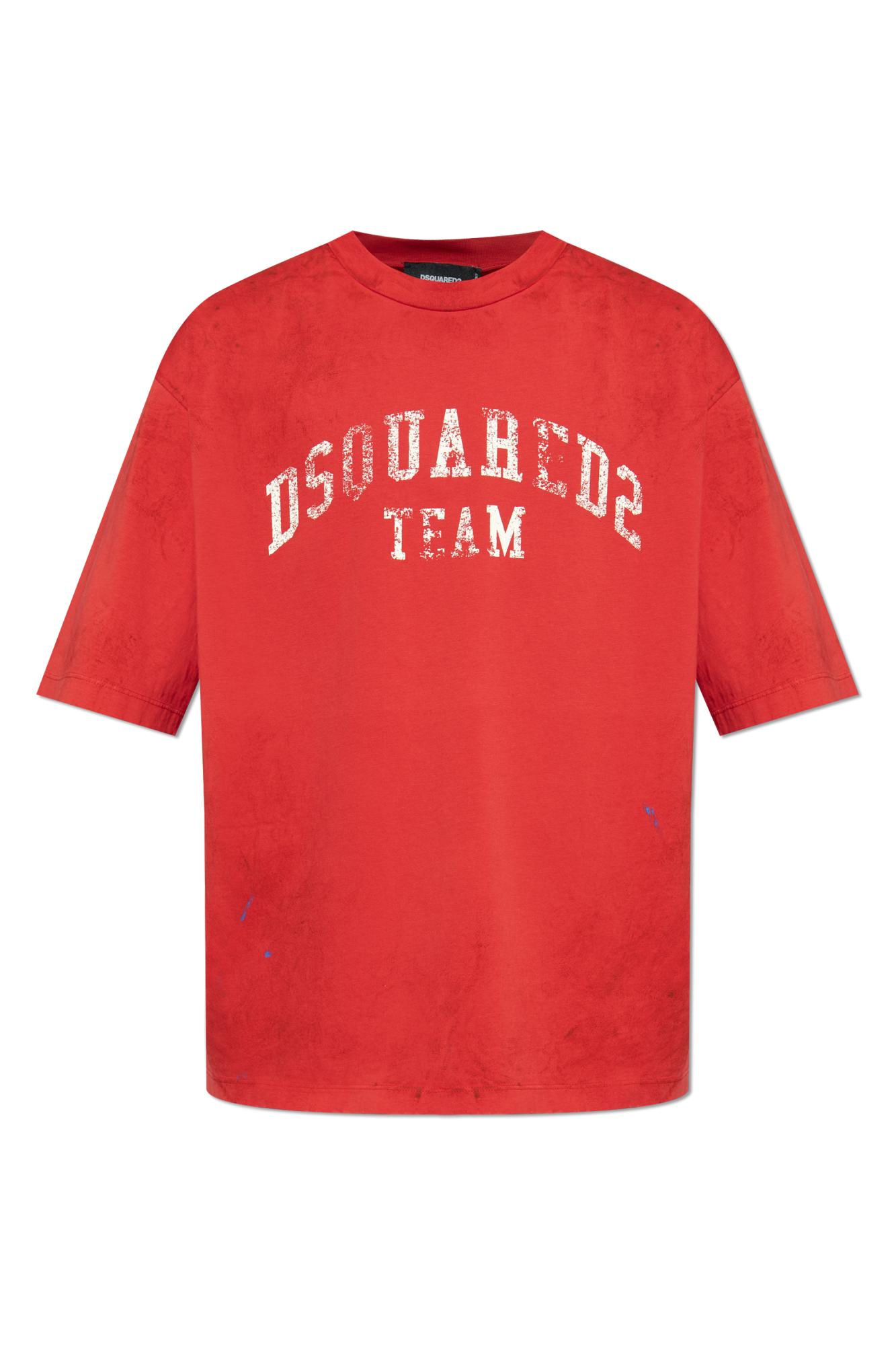 Dsquared2 T-shirt Z Logo, Mężczyźni, Czerwony