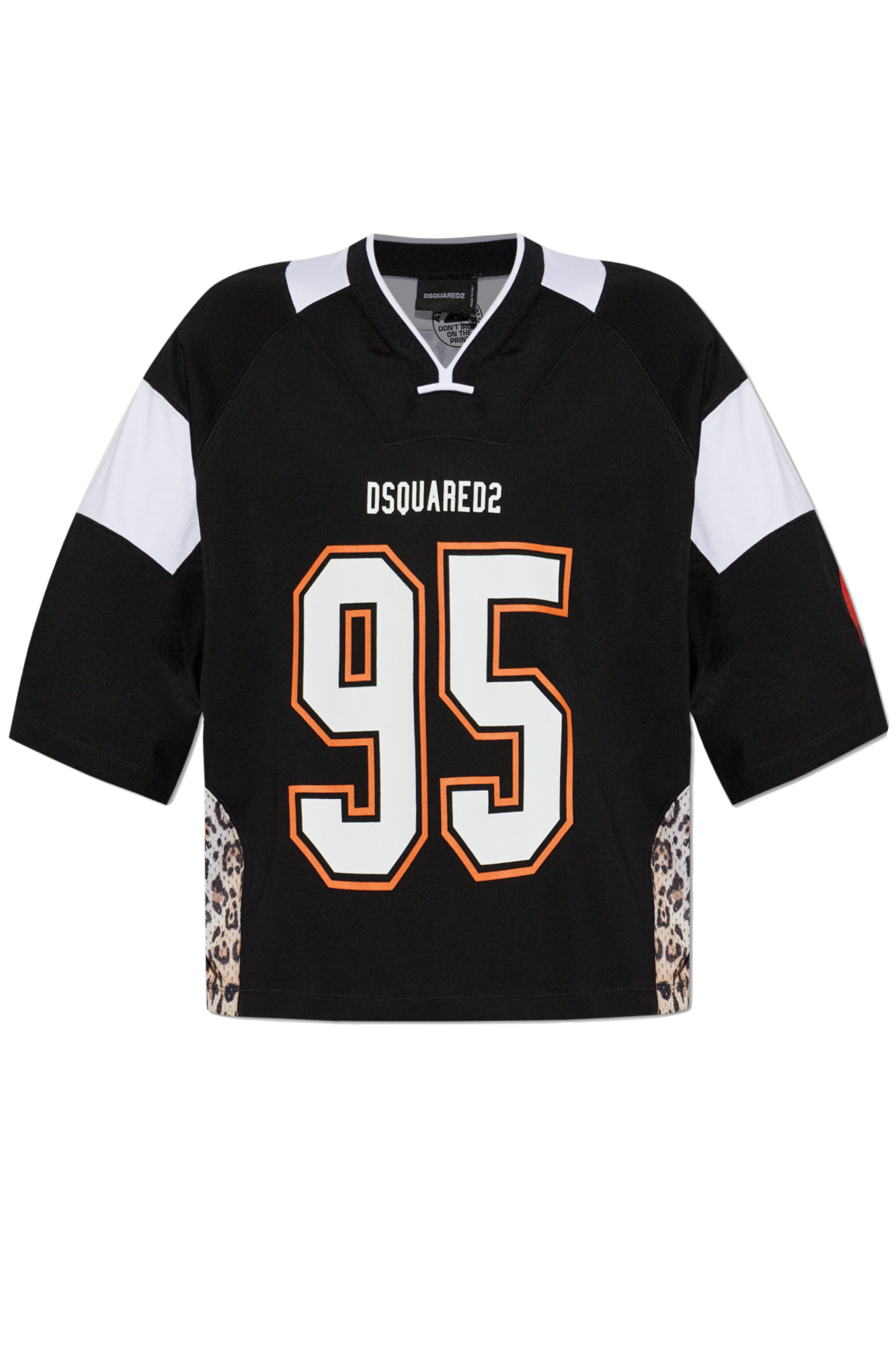 Dsquared2 T-shirt Z Logo, Mężczyźni, Czarny